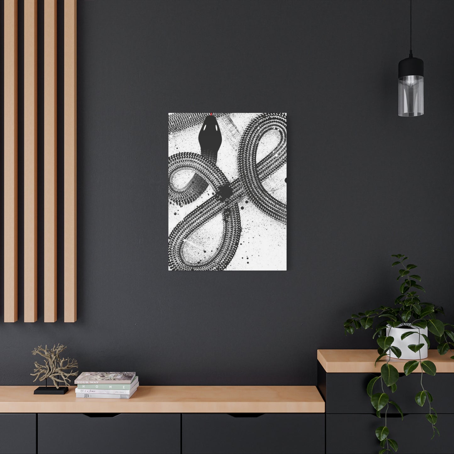 Black & White Snake Wall Art & Canvas Prints