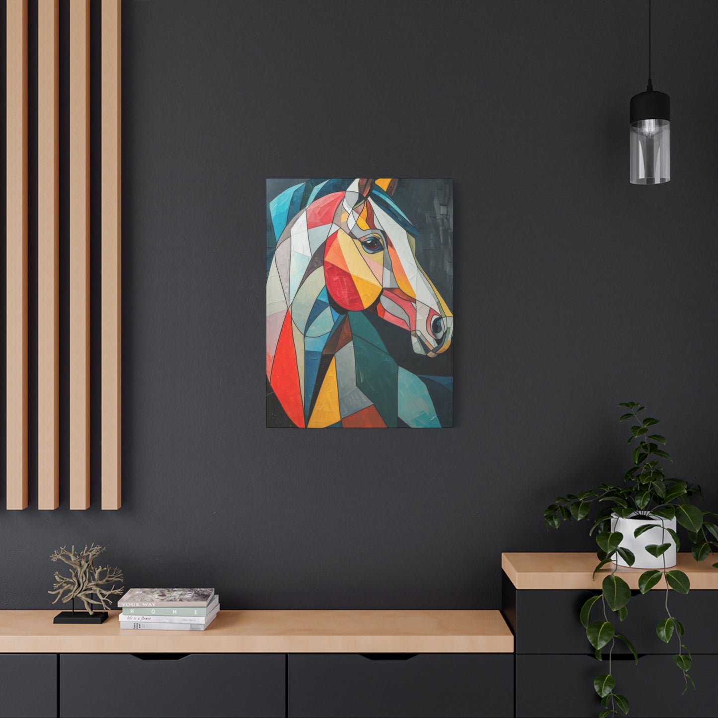 Horse Portrait Cubism Wall Art & Canvas Prints