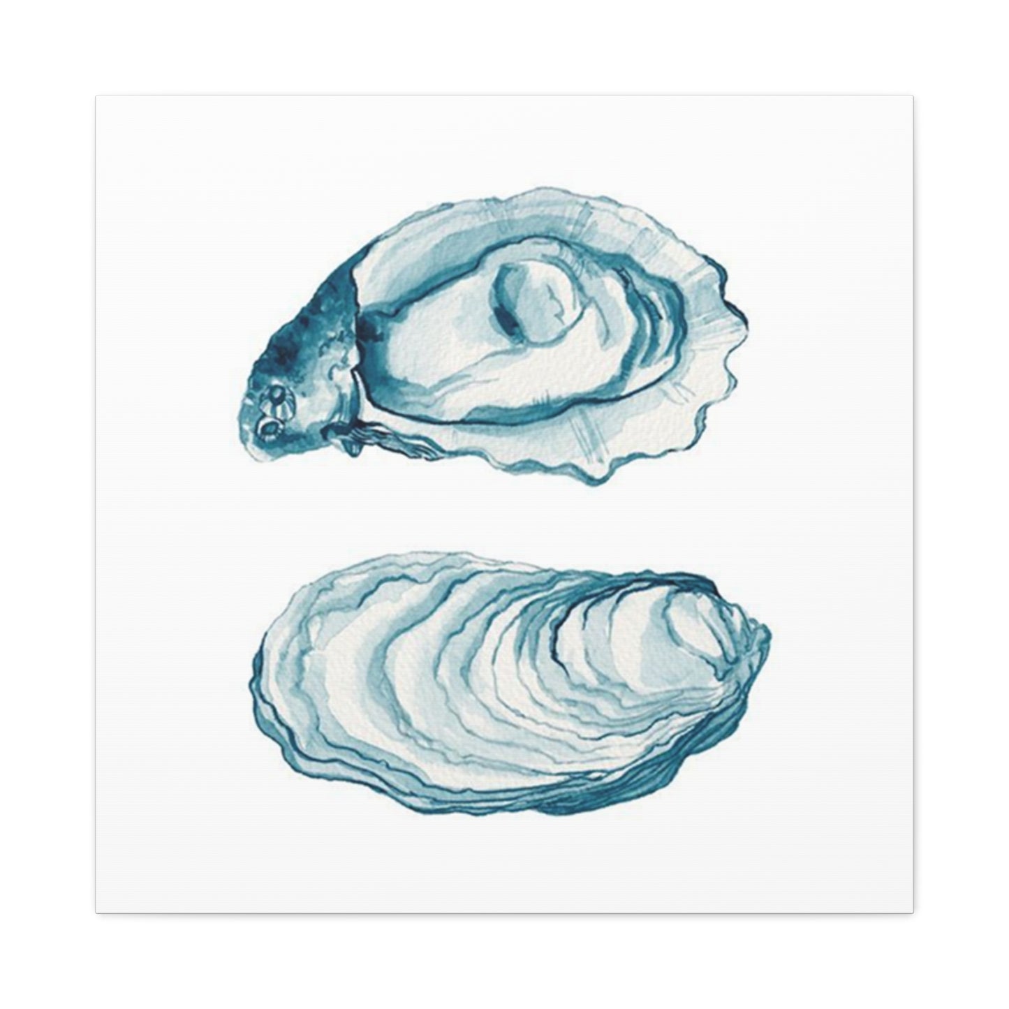 Blue Sea Shell Wall Art & Canvas Prints