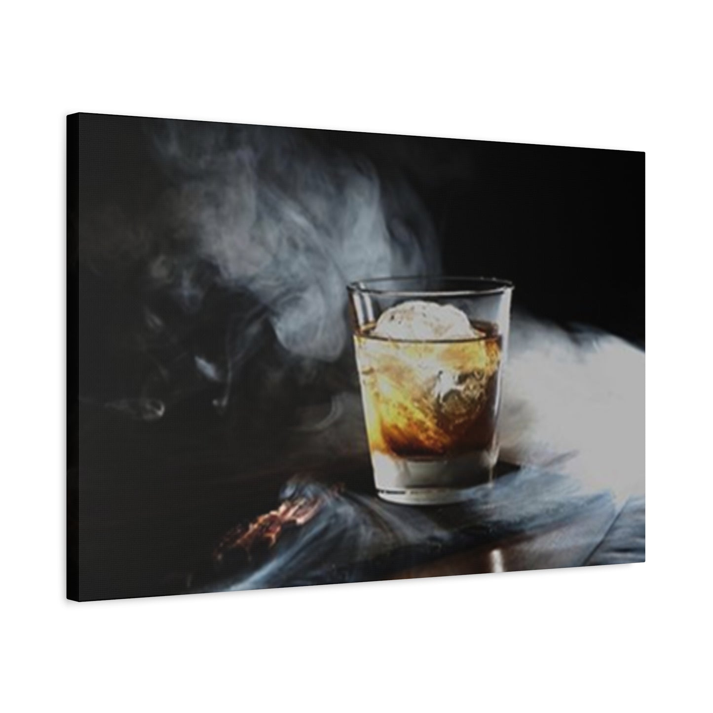 Whiskey In Smoke Wall Art & Canvas Prints