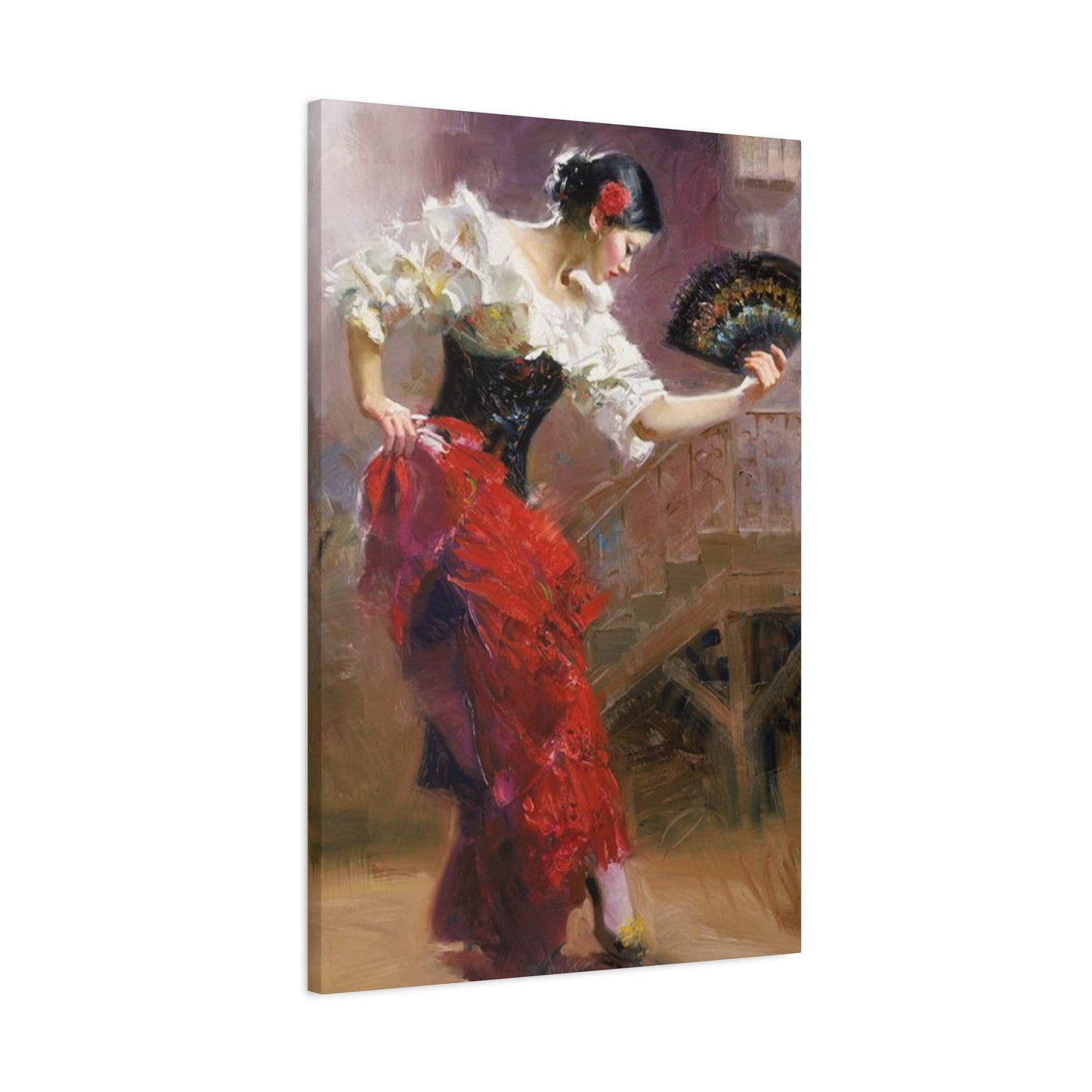 Spain Traditional Dancer Painting Wall Art & Canvas Prints