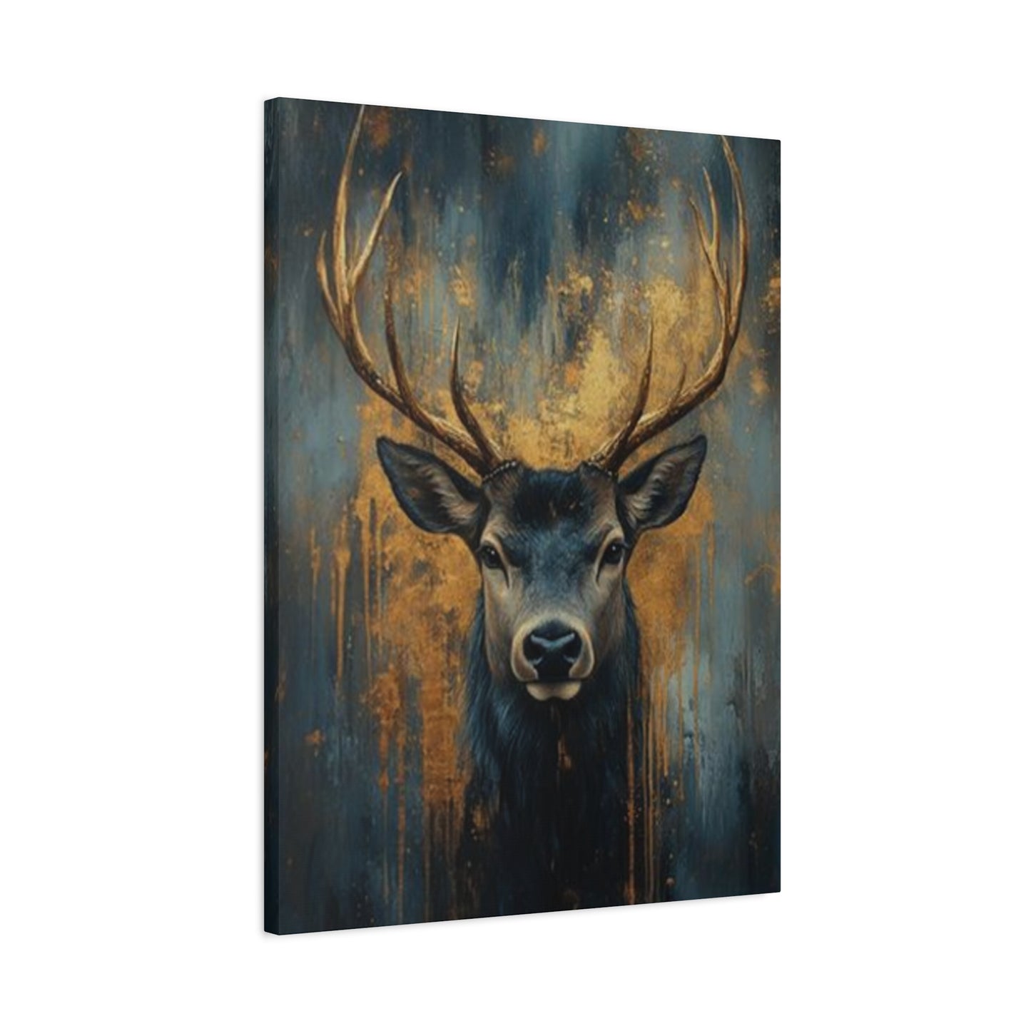 Golden Canvas Reindeer Wall Art & Canvas Prints