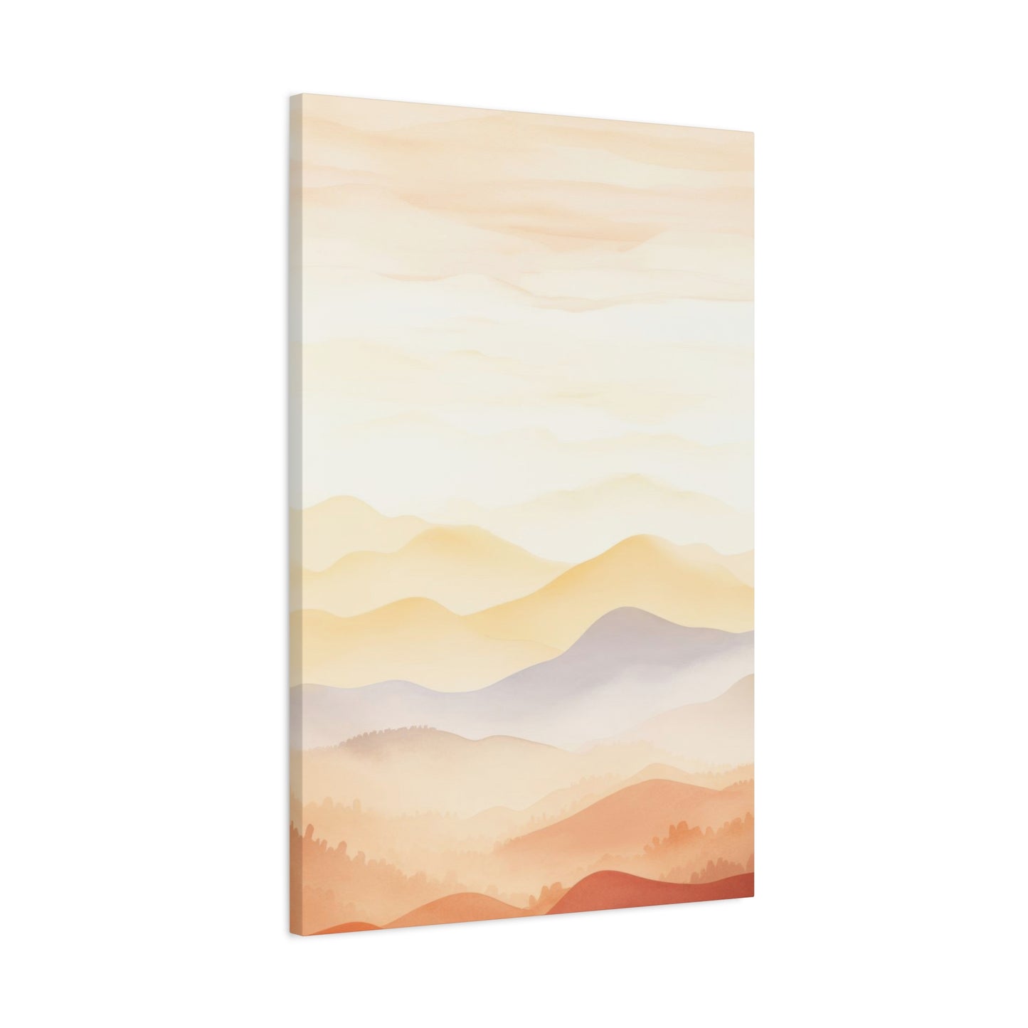 Warm Mountain Range Earth Tones Wall Art & Canvas Prints