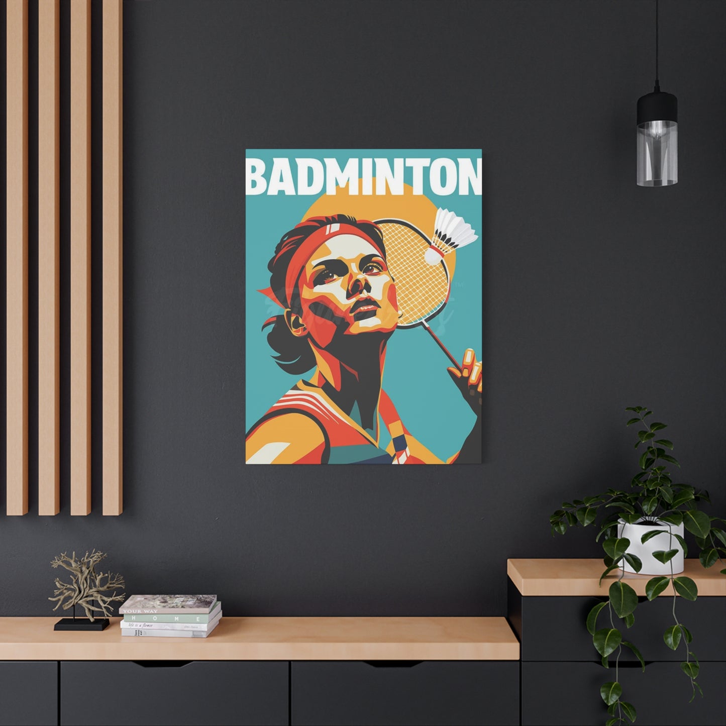Abstract Badminton Poster Wall Art & Canvas Prints