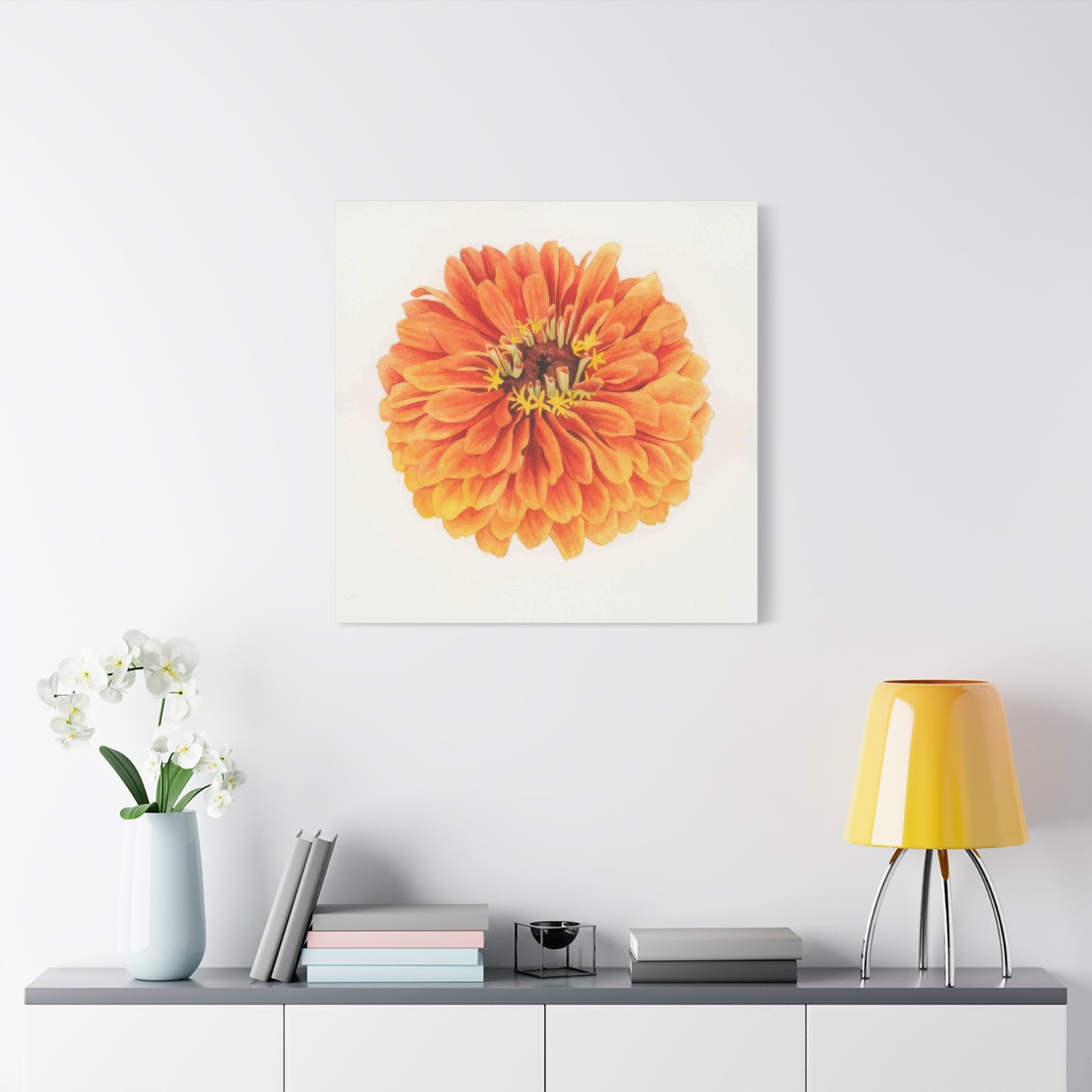 Grace Popp Orange Flower Head Wall Art & Canvas Prints