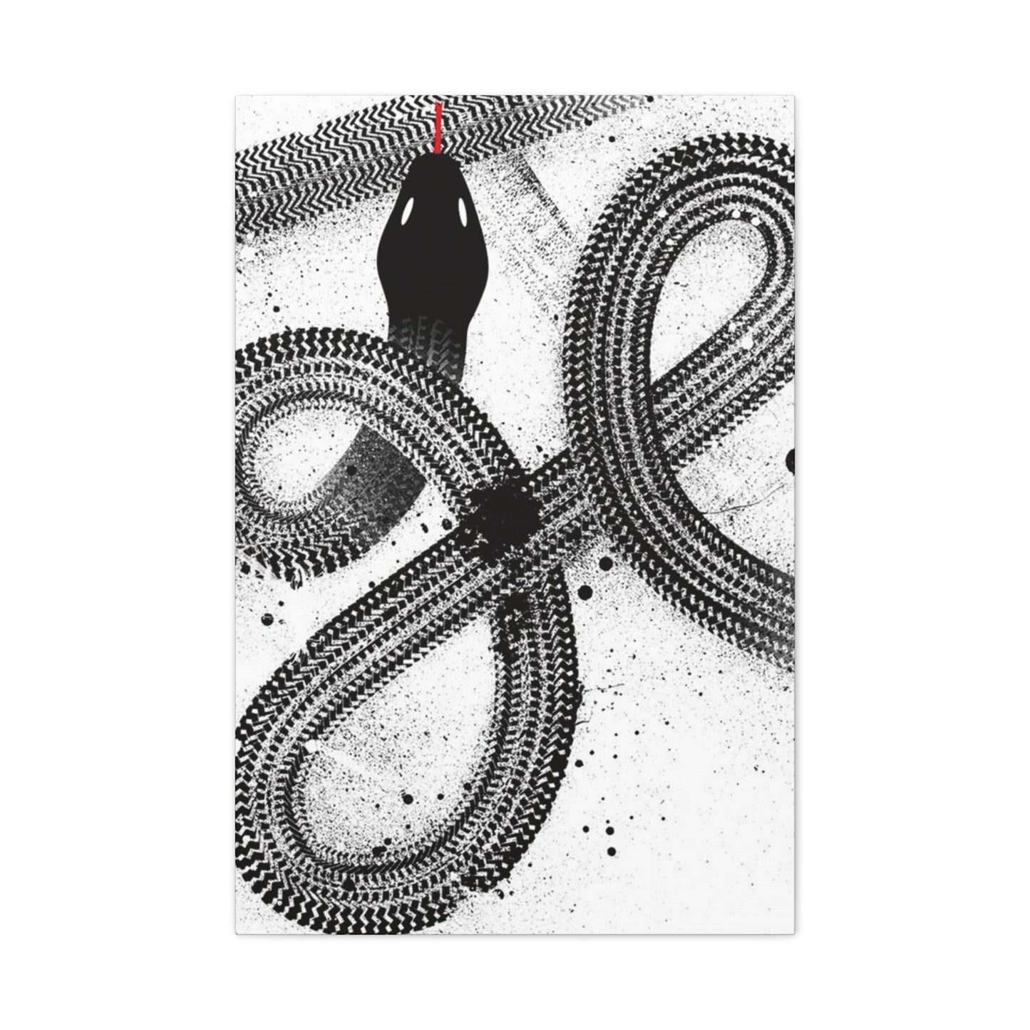 Black & White Snake Wall Art & Canvas Prints
