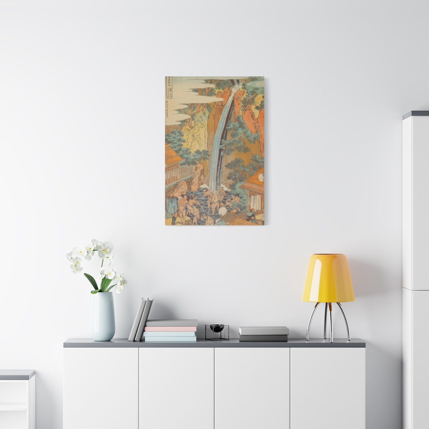 Katsushika Hokusai Roben Waterfall At Oyama An Sagami Province Wall Art & Canvas Prints