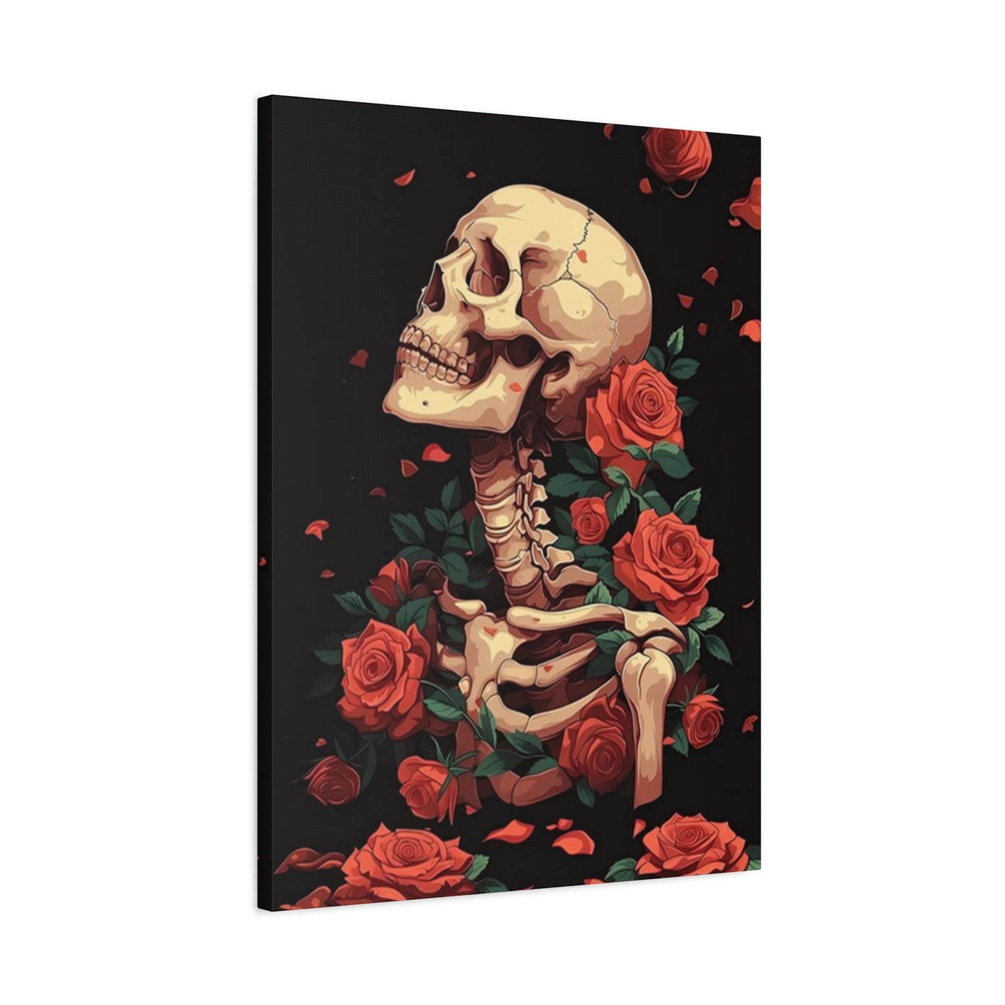 Rose & Skeleton Poster Wall Art & Canvas Prints