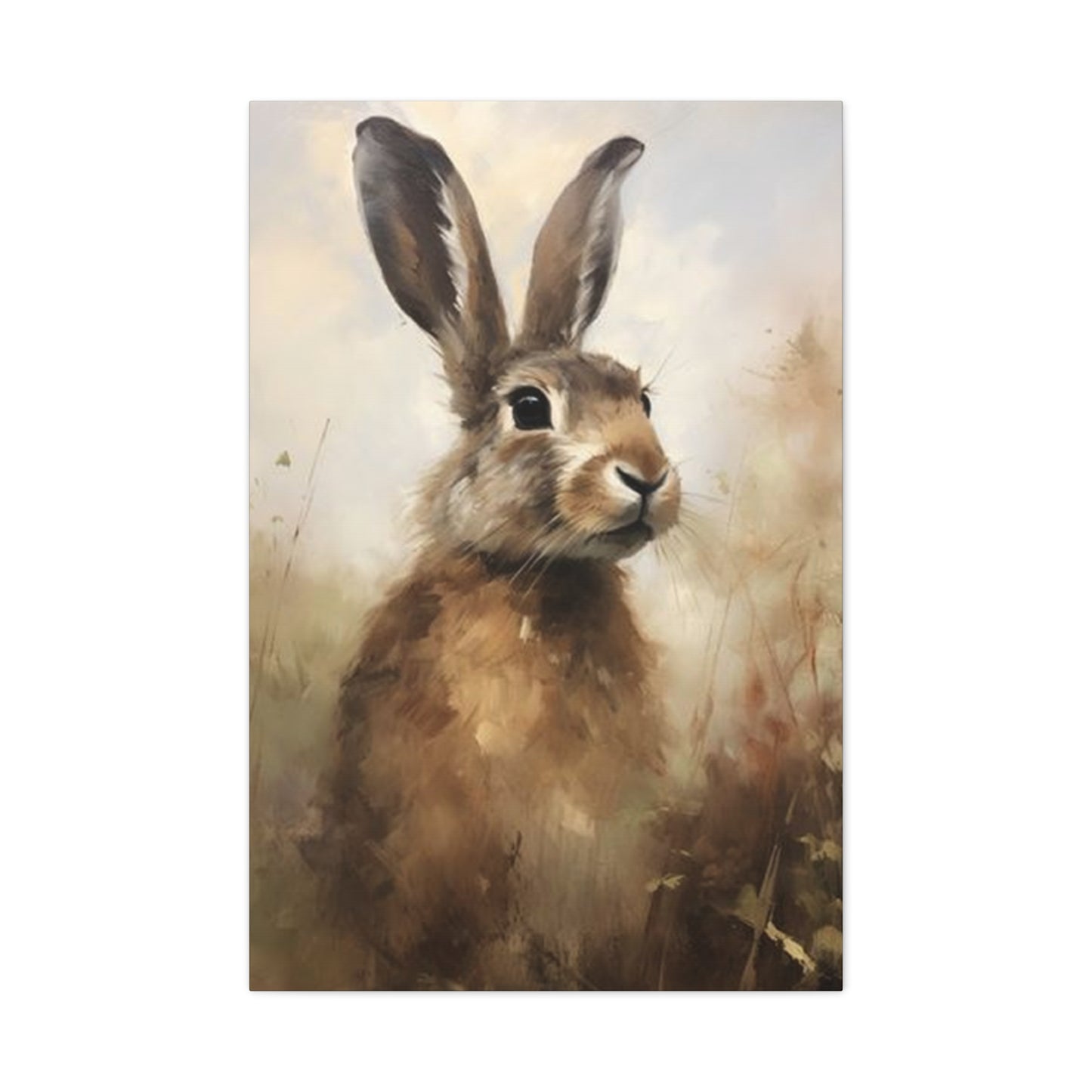 Small Rabbit Painting Wall Art & Canvas Prints