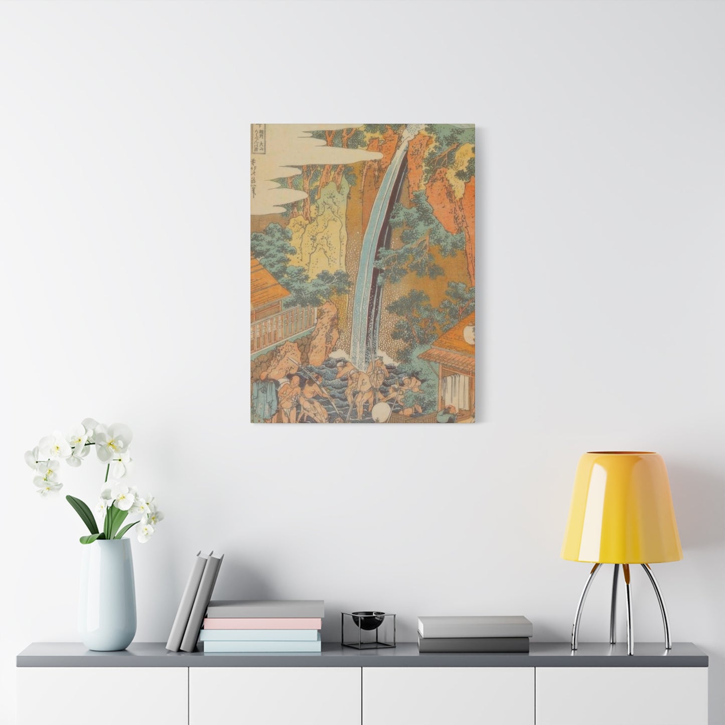 Katsushika Hokusai Roben Waterfall At Oyama An Sagami Province Wall Art & Canvas Prints