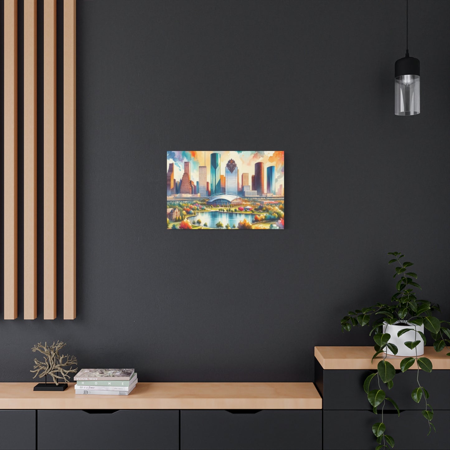 Houston Skyline Vivid Wall Art & Canvas Prints