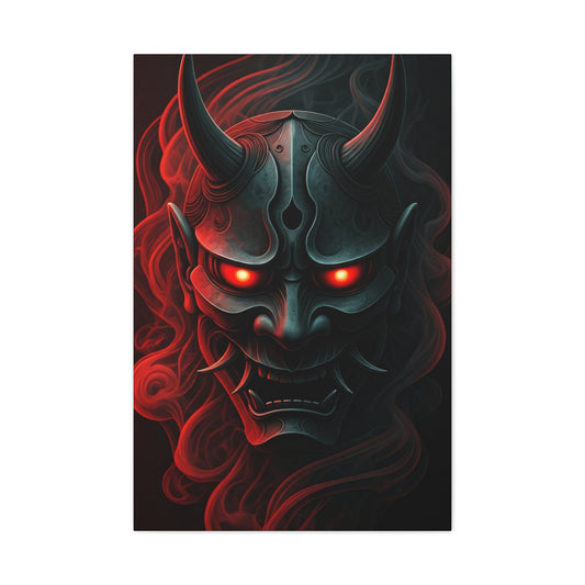 Dark Oni Mask Wall Art & Canvas Prints