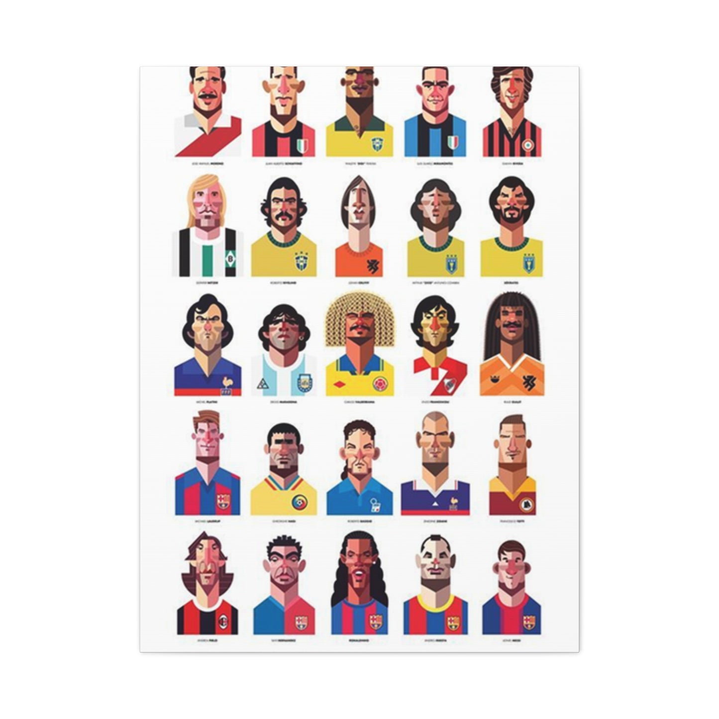 Animated Faces Of Football Wall Art & Canvas Prints