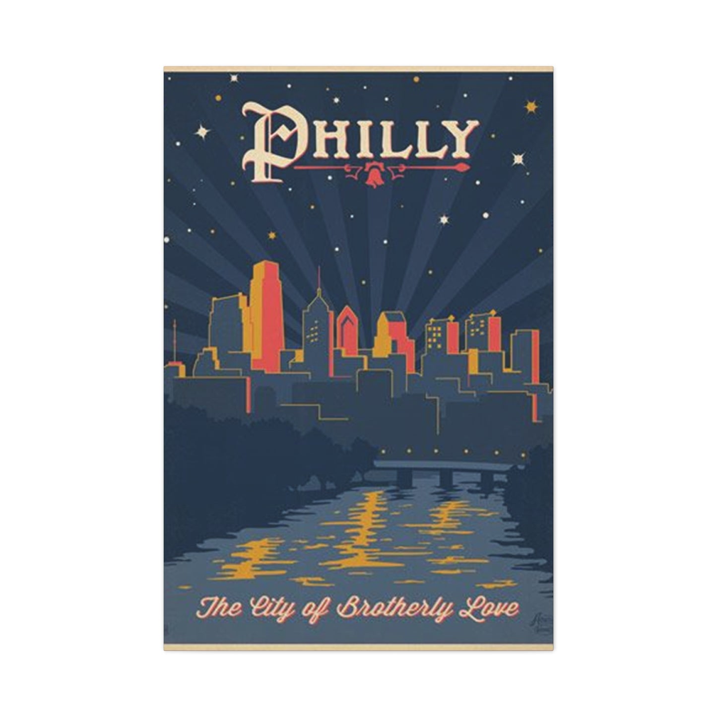 Dark City Philadelphia Poster Wall Art & Canvas Prints