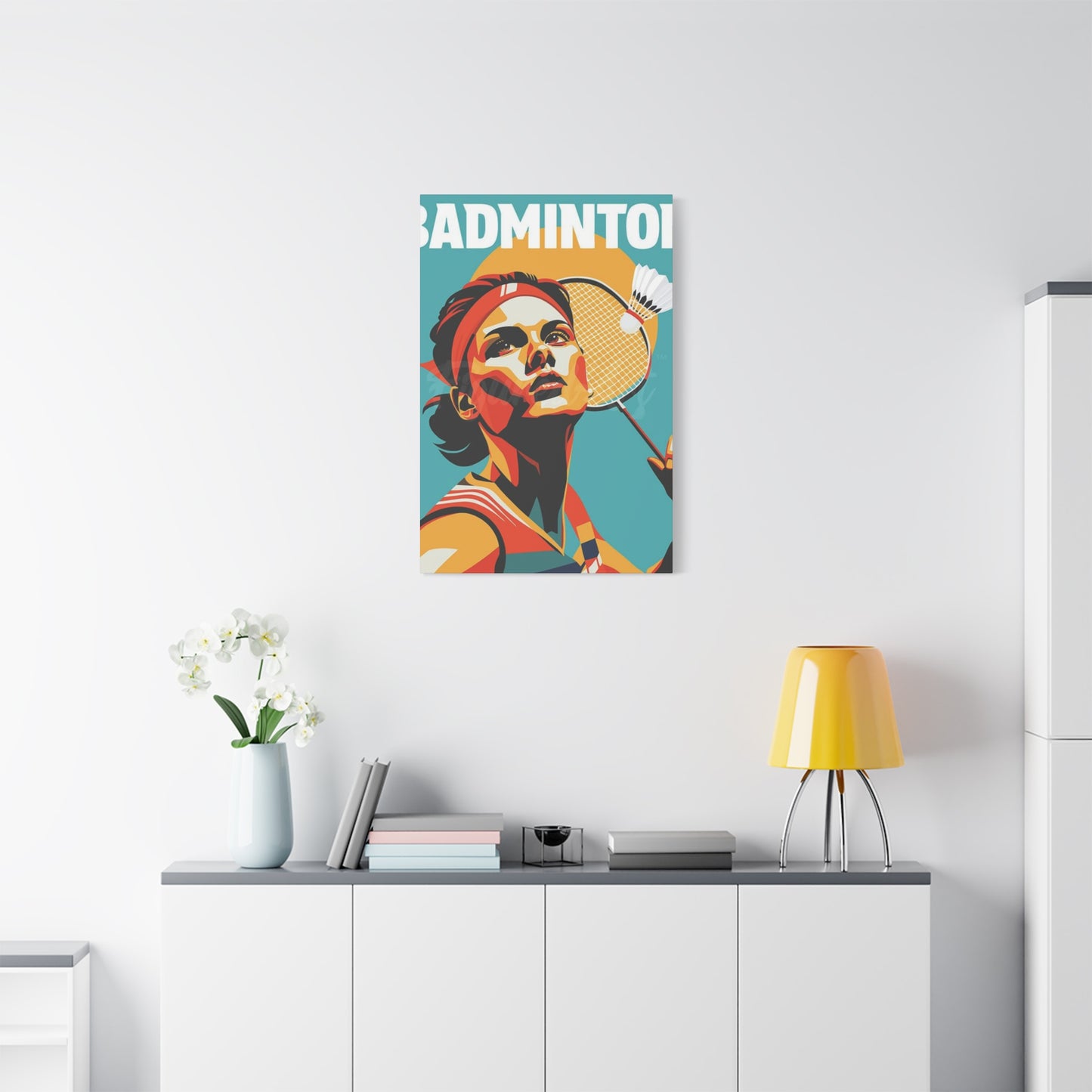Abstract Badminton Poster Wall Art & Canvas Prints