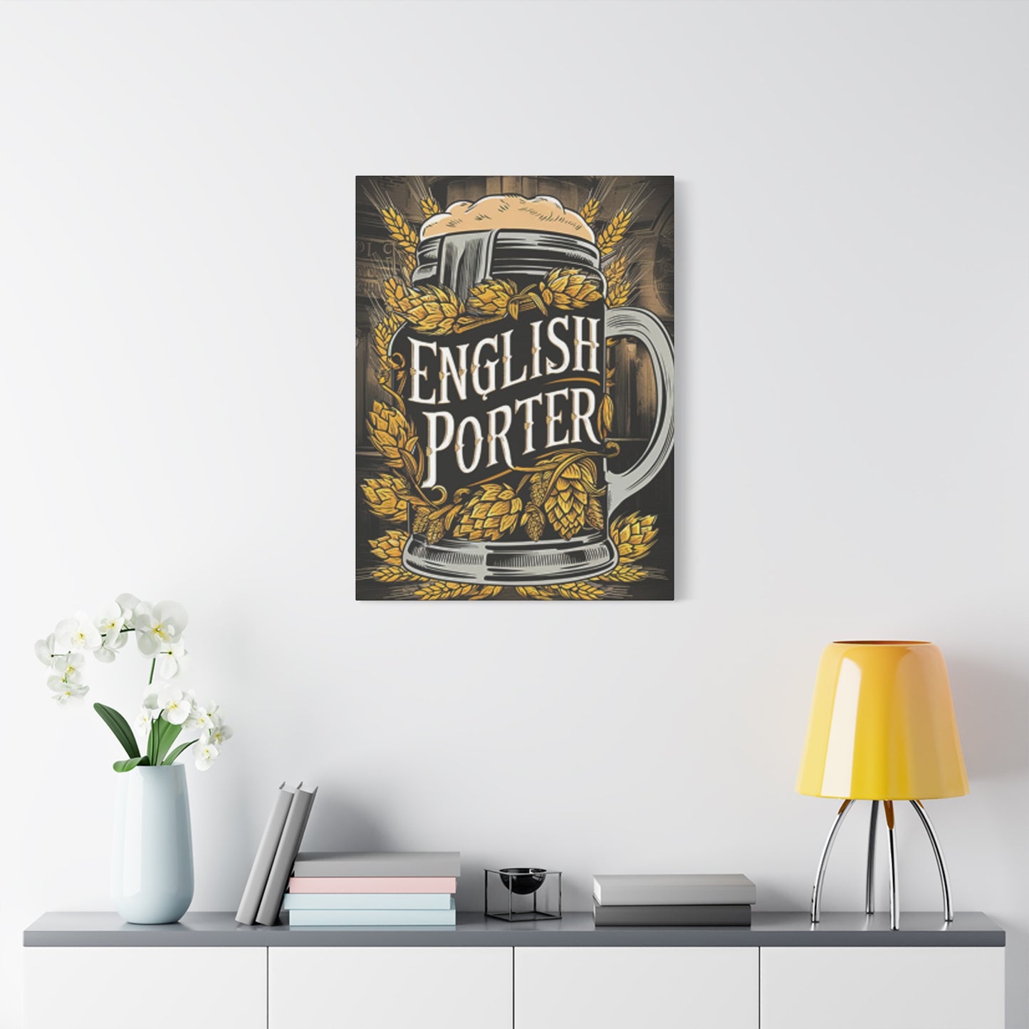 English Porter Whiskey Wall Art & Canvas Prints