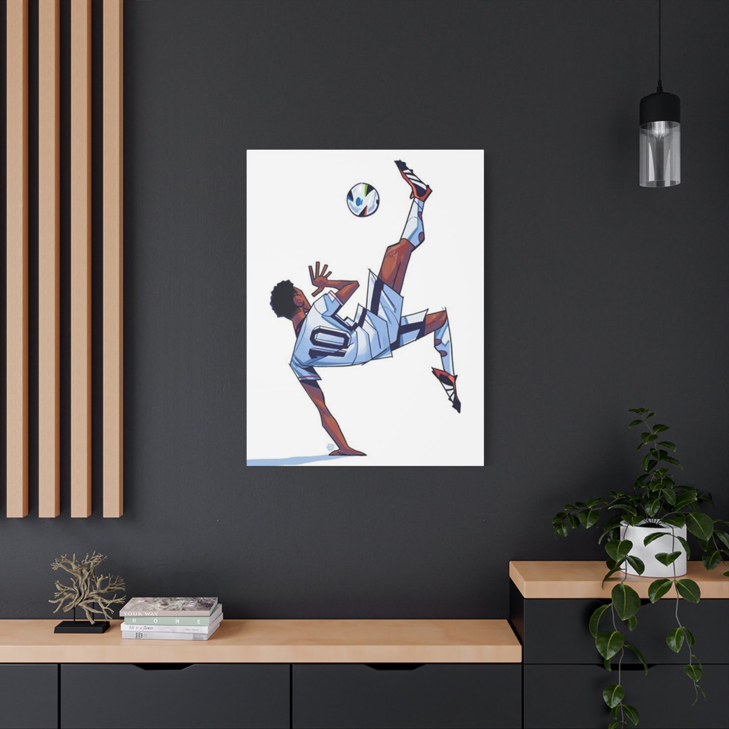 Animated Football Player Wall Art & Canvas Prints
