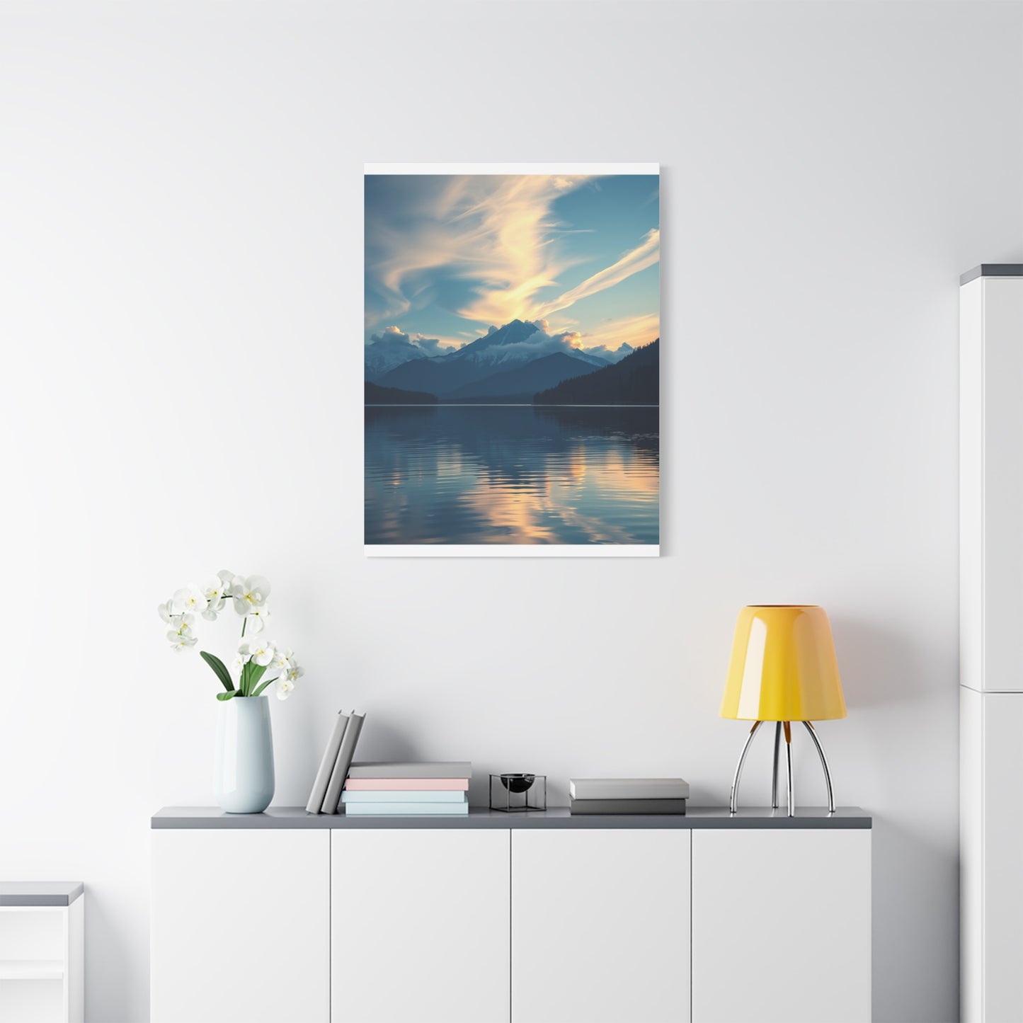 Premium Lake Canvas Print: Tranquil Waters Wall Decor