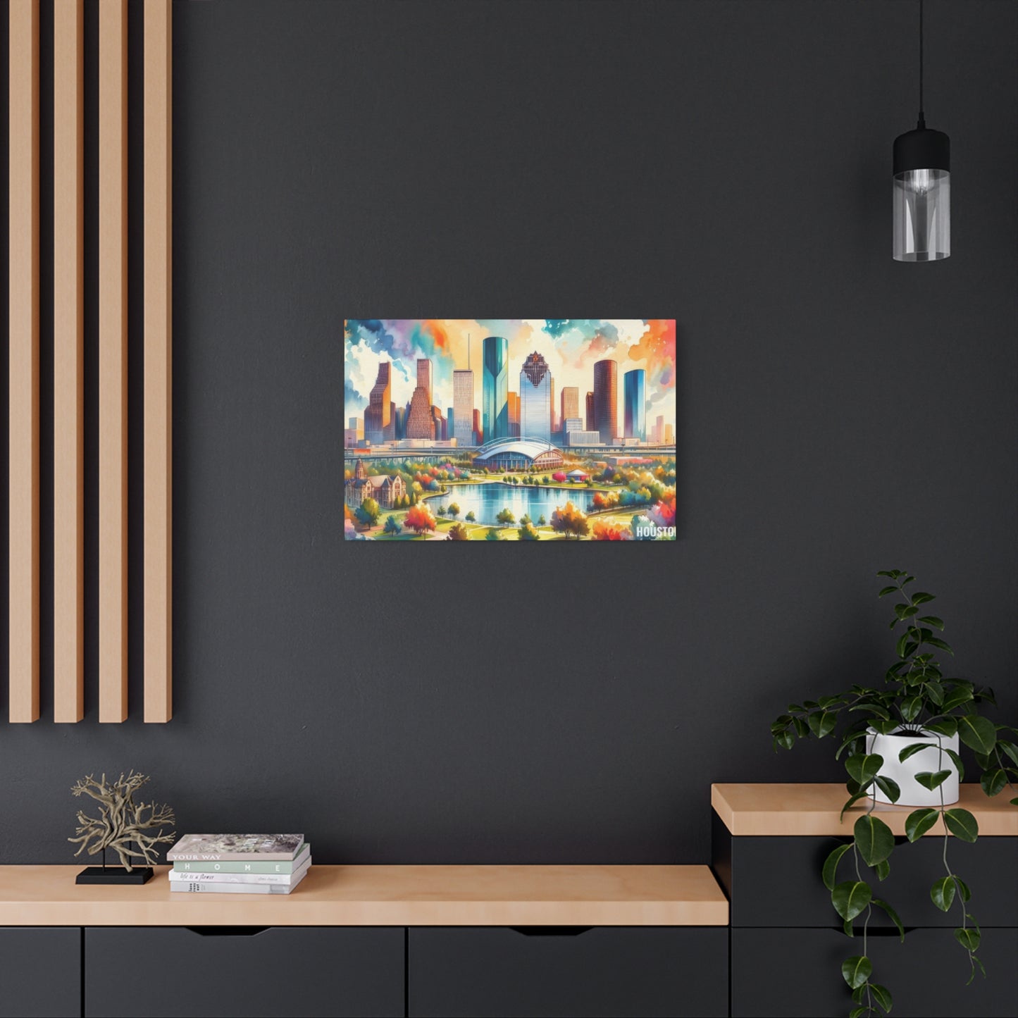 Houston Skyline Vivid Wall Art & Canvas Prints