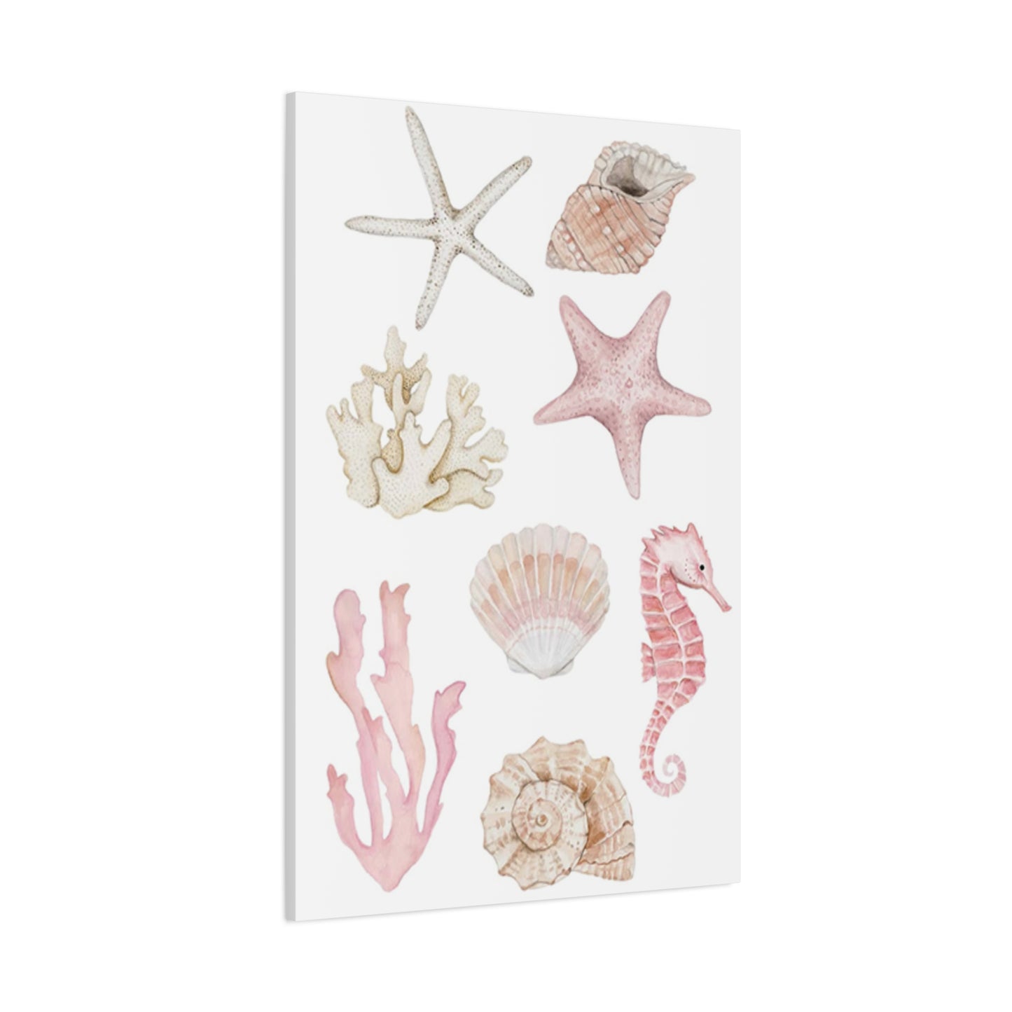 Beautiful Pink Shell Shape Poster Wall Art & Canvas Prints