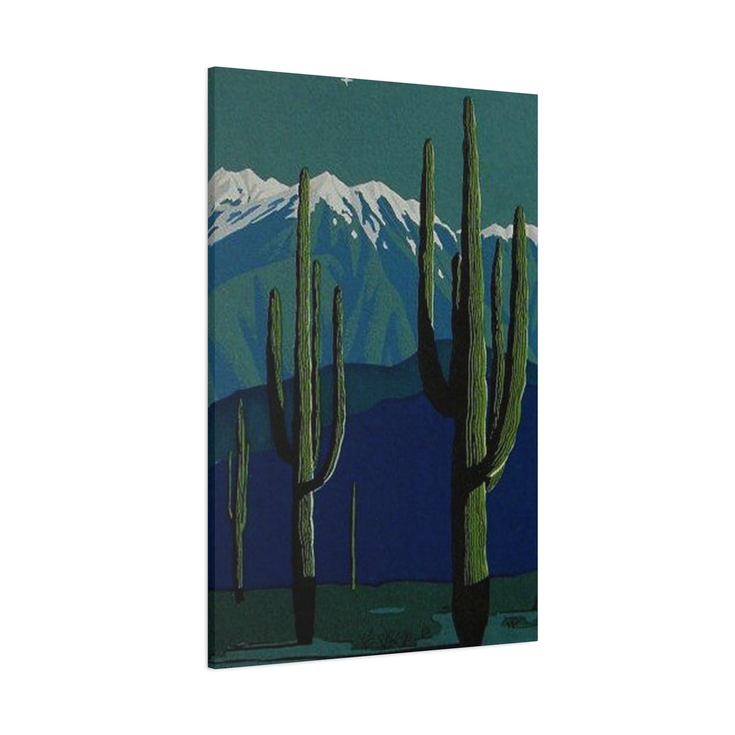 Abstract Arizona Green Cactus Wall Art & Canvas Prints
