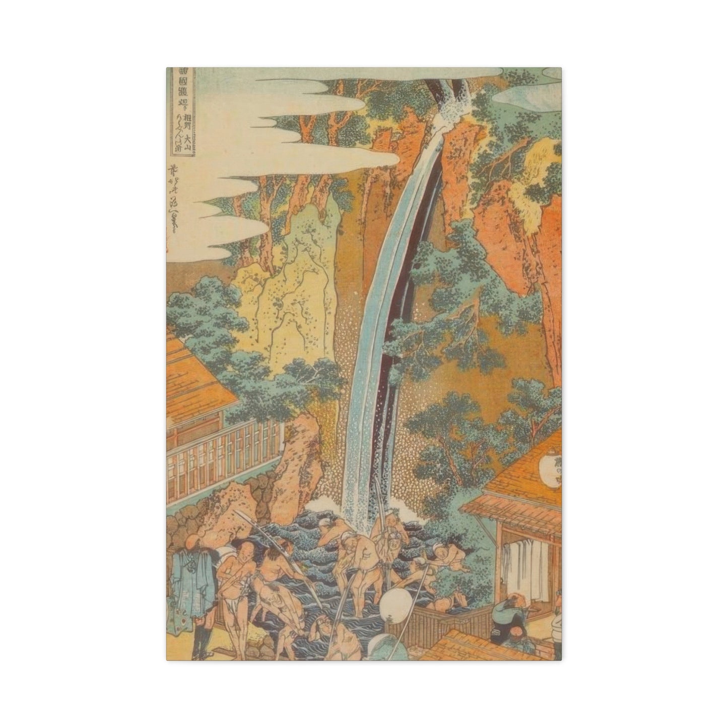 Katsushika Hokusai Roben Waterfall At Oyama An Sagami Province Wall Art & Canvas Prints