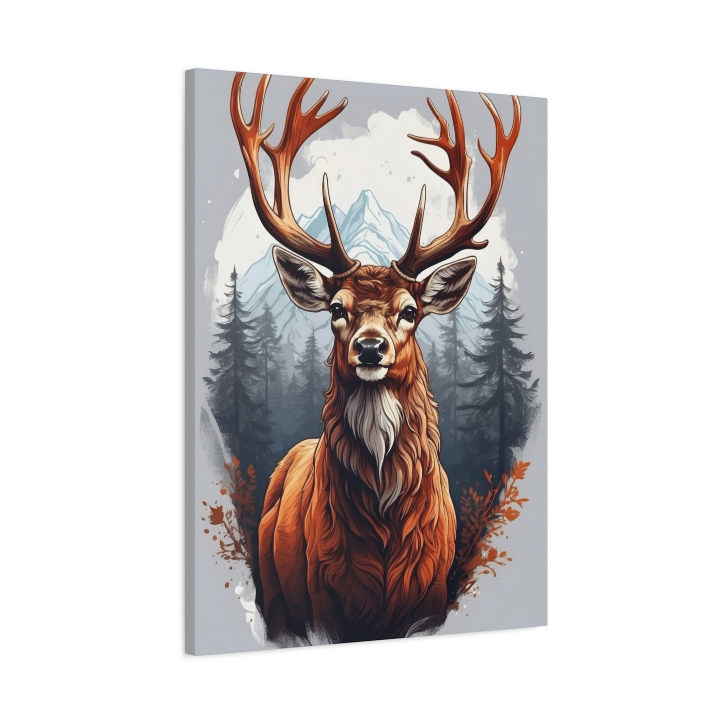 Deer With Large Antlers Wall Art & Canvas Prints