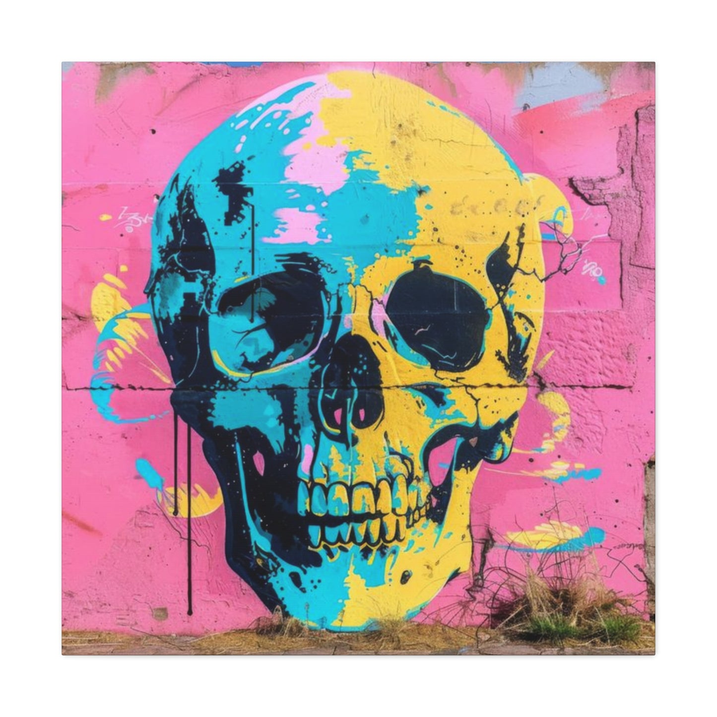 Skull Graffiti Wall Art & Canvas Prints