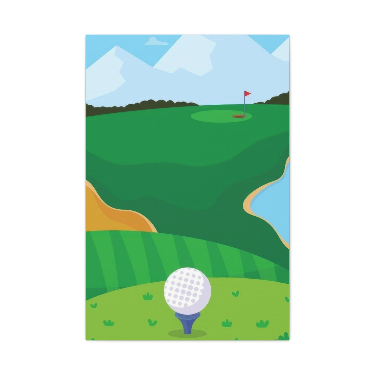 Golf Course Ball Wall Art & Canvas Prints