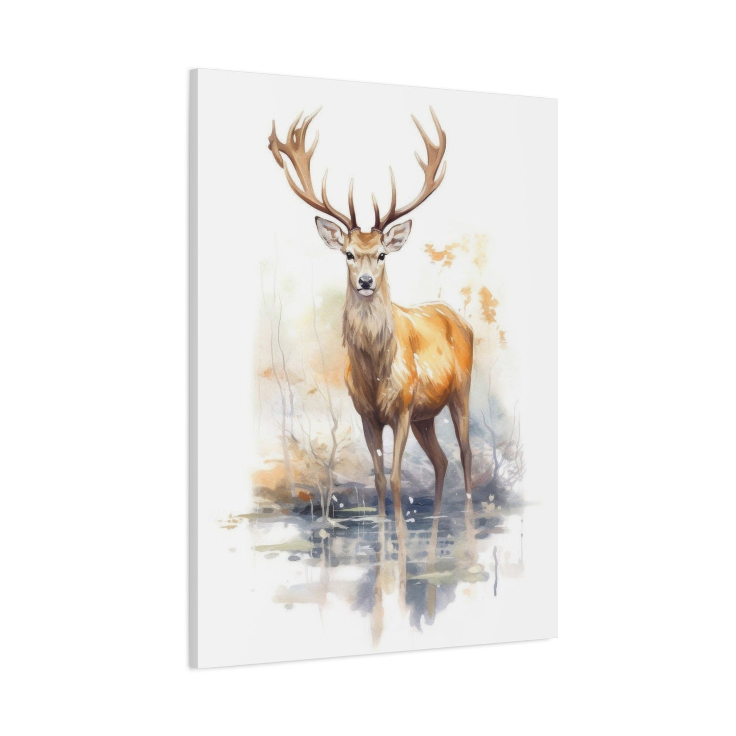 Large Deer Watercolor Wall Art & Canvas Prints