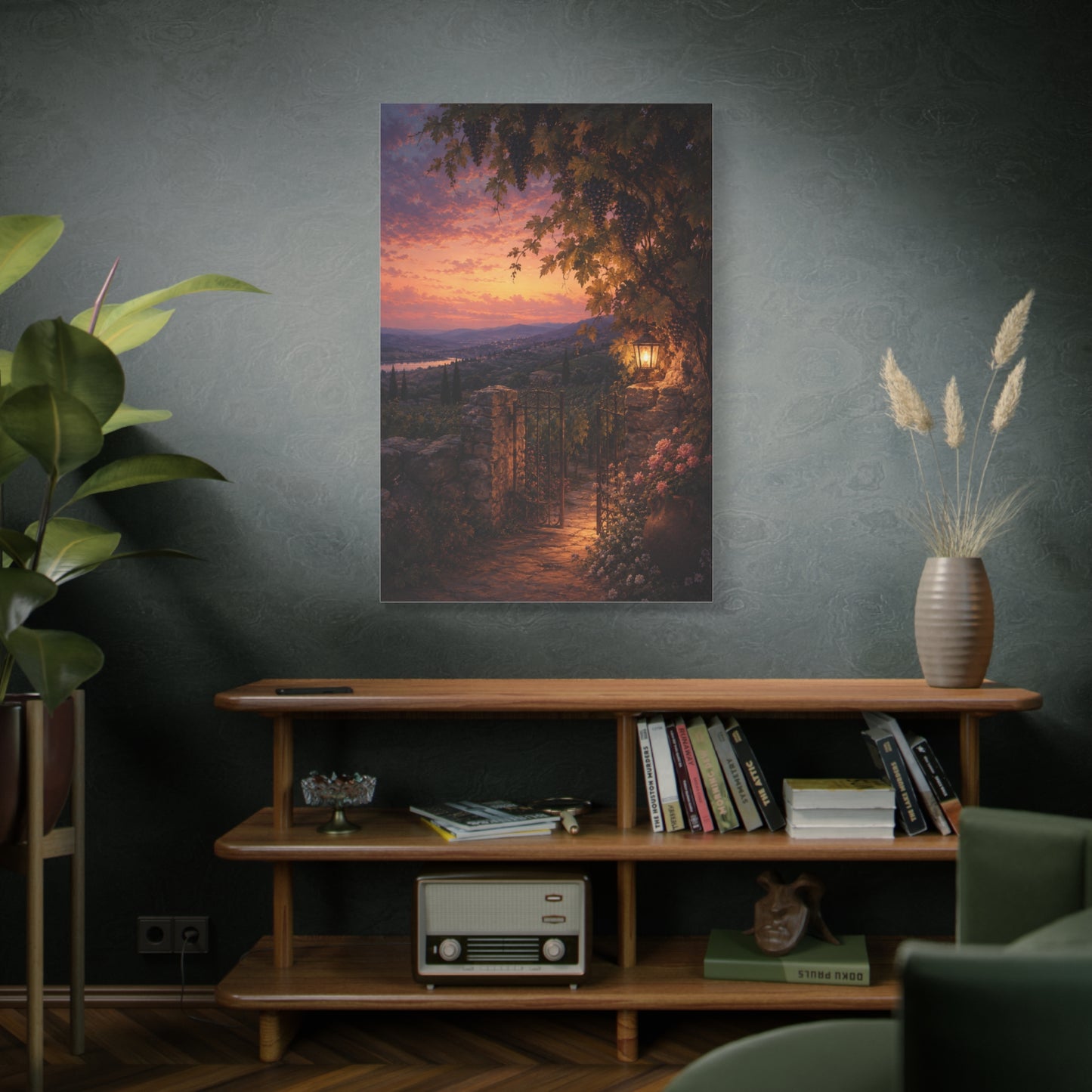 Song of Solomon Vineyard Dusk Scripture Wall Art & Canvas Print