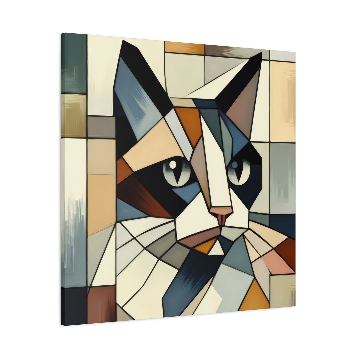 Cat Portrait Cubism Wall Art & Canvas Prints