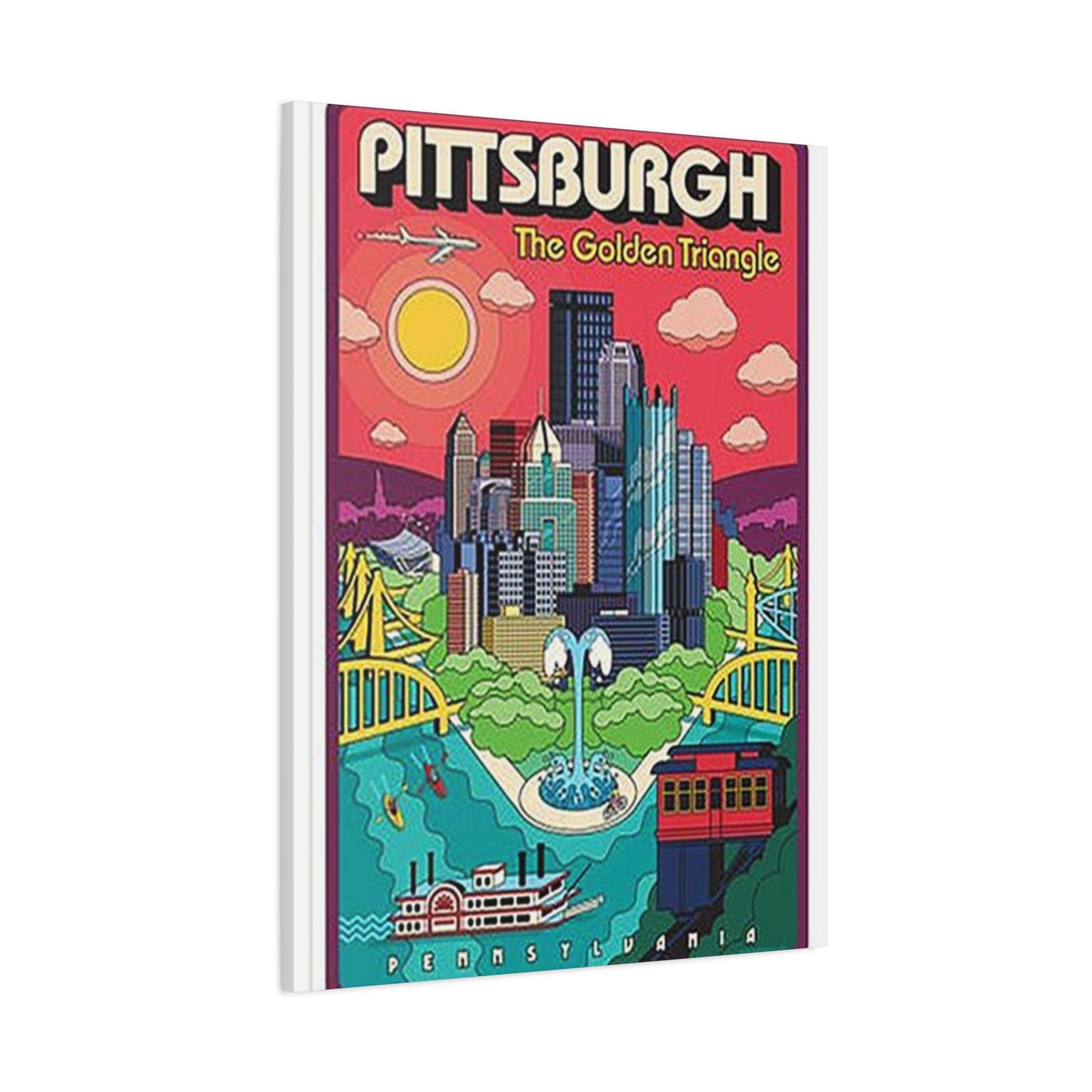 Pittsburgh The Golden Triangle Poster Wall Art & Canvas Prints