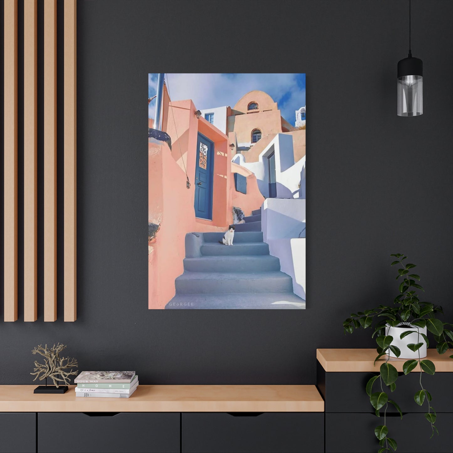 Cat On Street Of Spain Wall Art & Canvas Prints