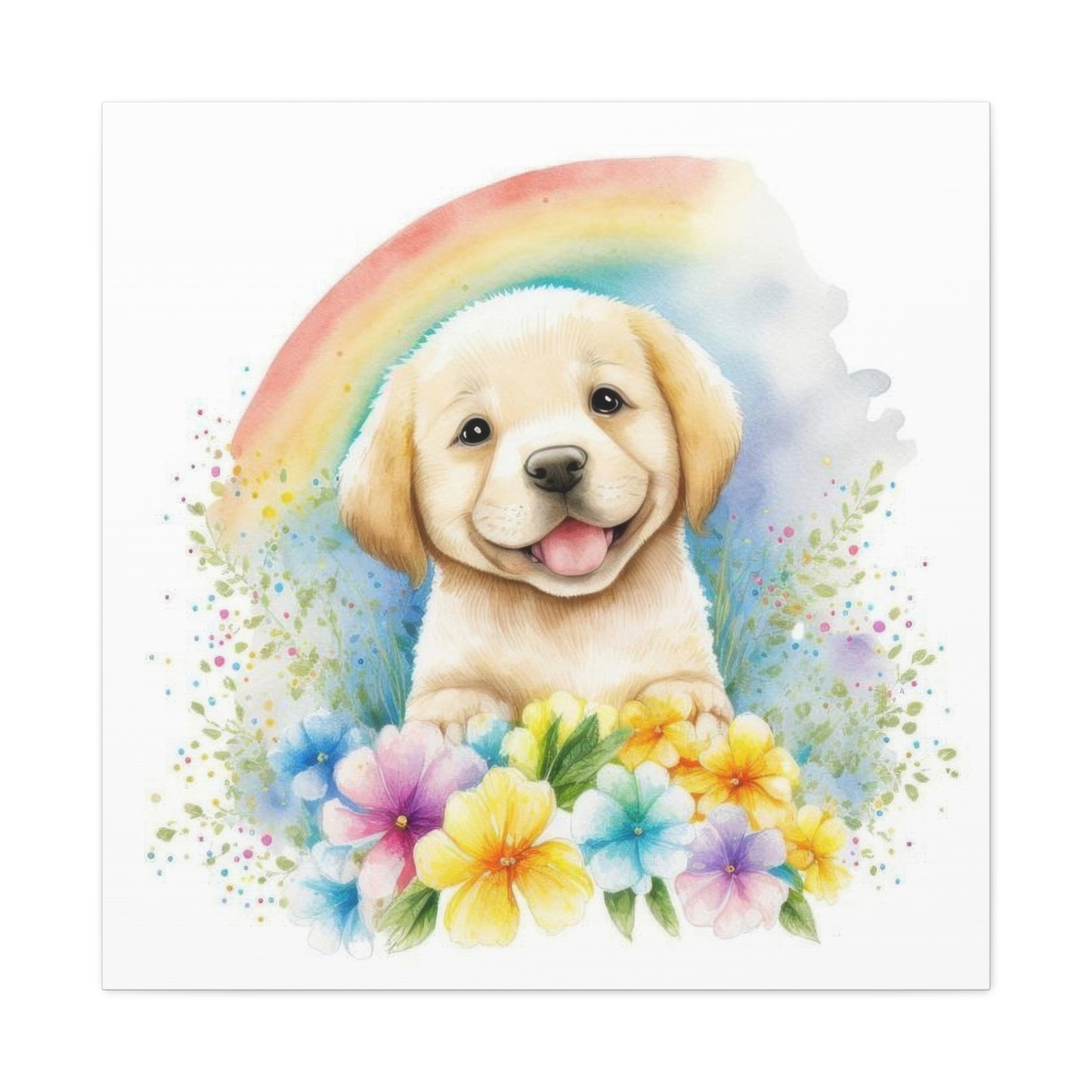 Happy Labrador Puppy Dog Wall Art & Canvas Prints