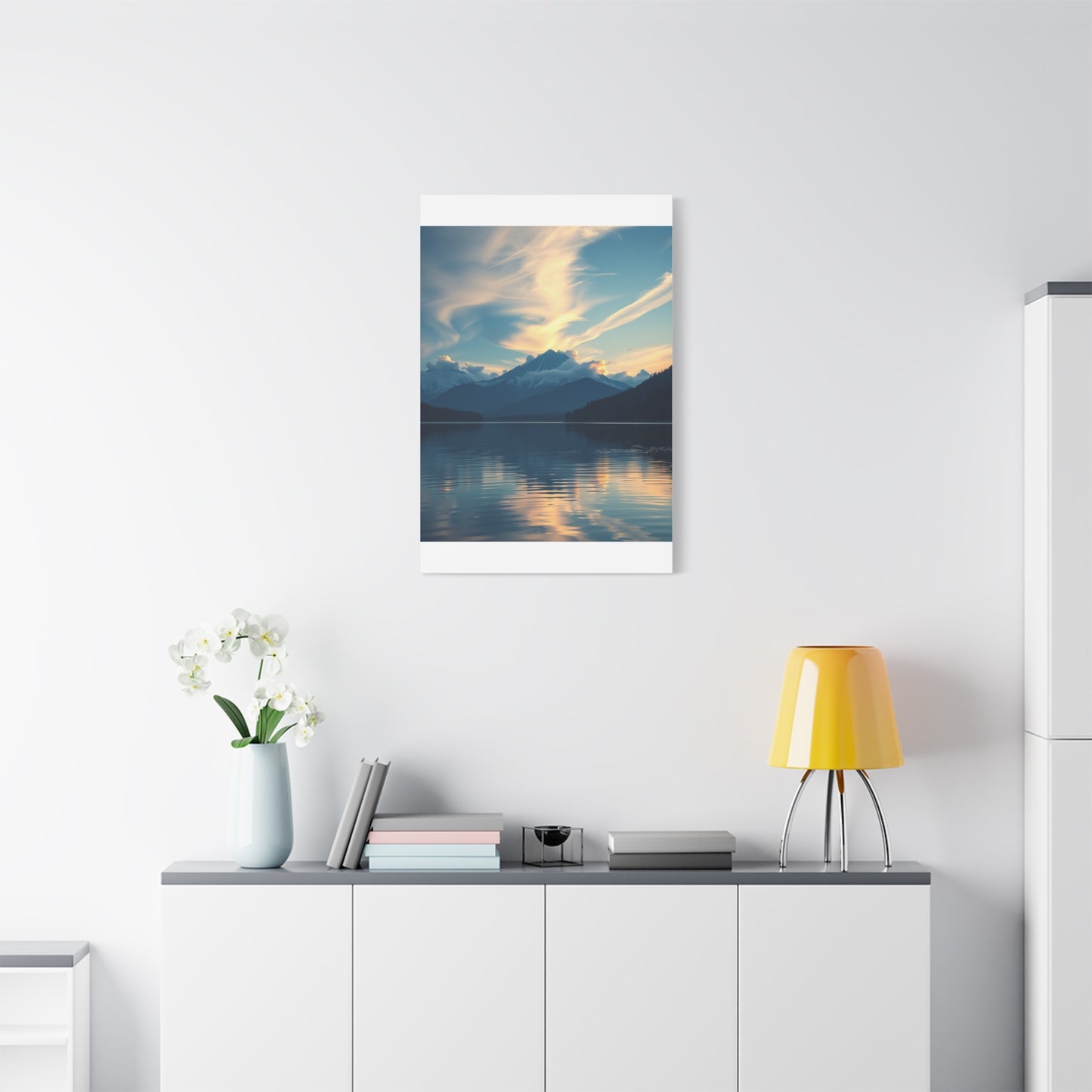 Premium Lake Canvas Print: Tranquil Waters Wall Decor