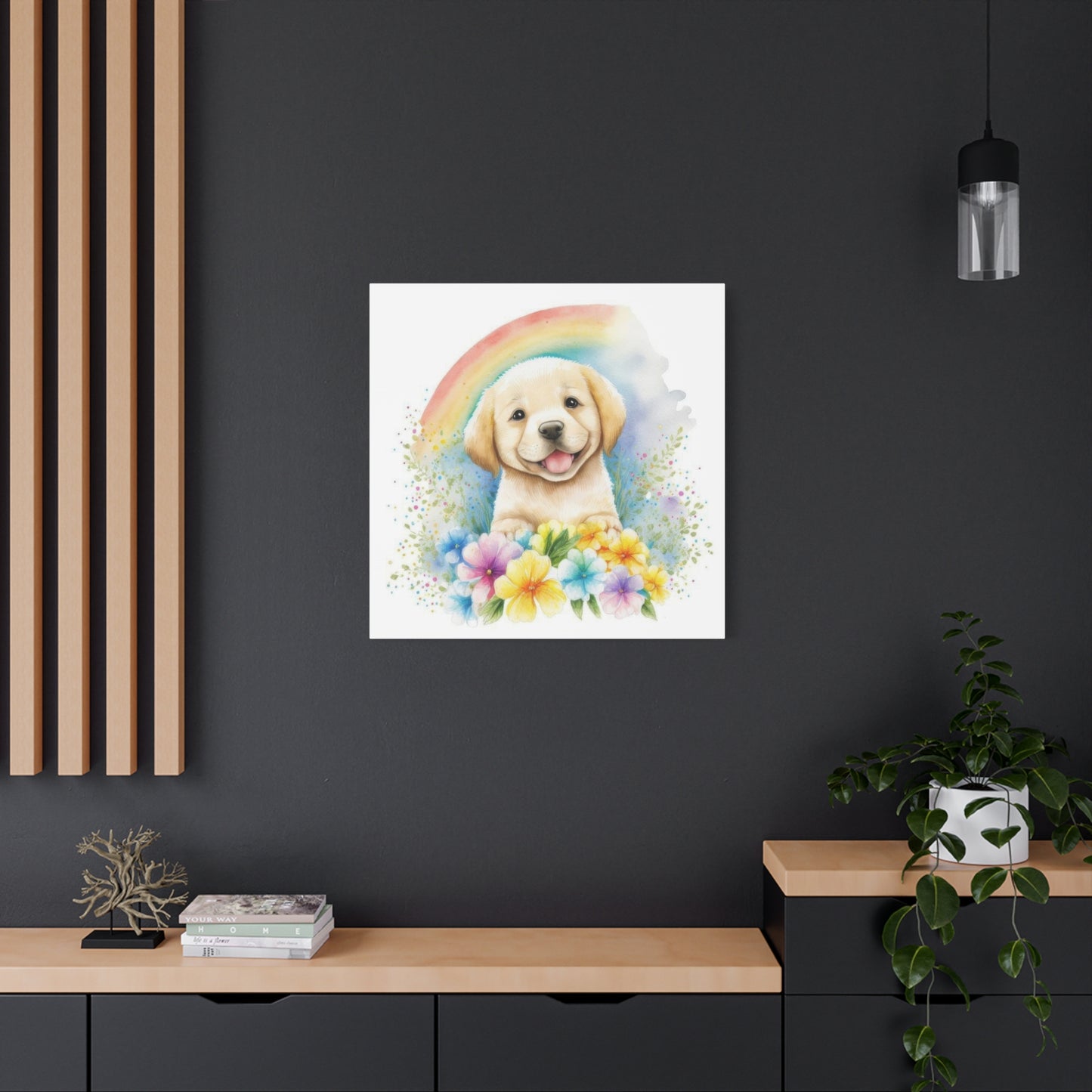 Happy Labrador Puppy Dog Wall Art & Canvas Prints