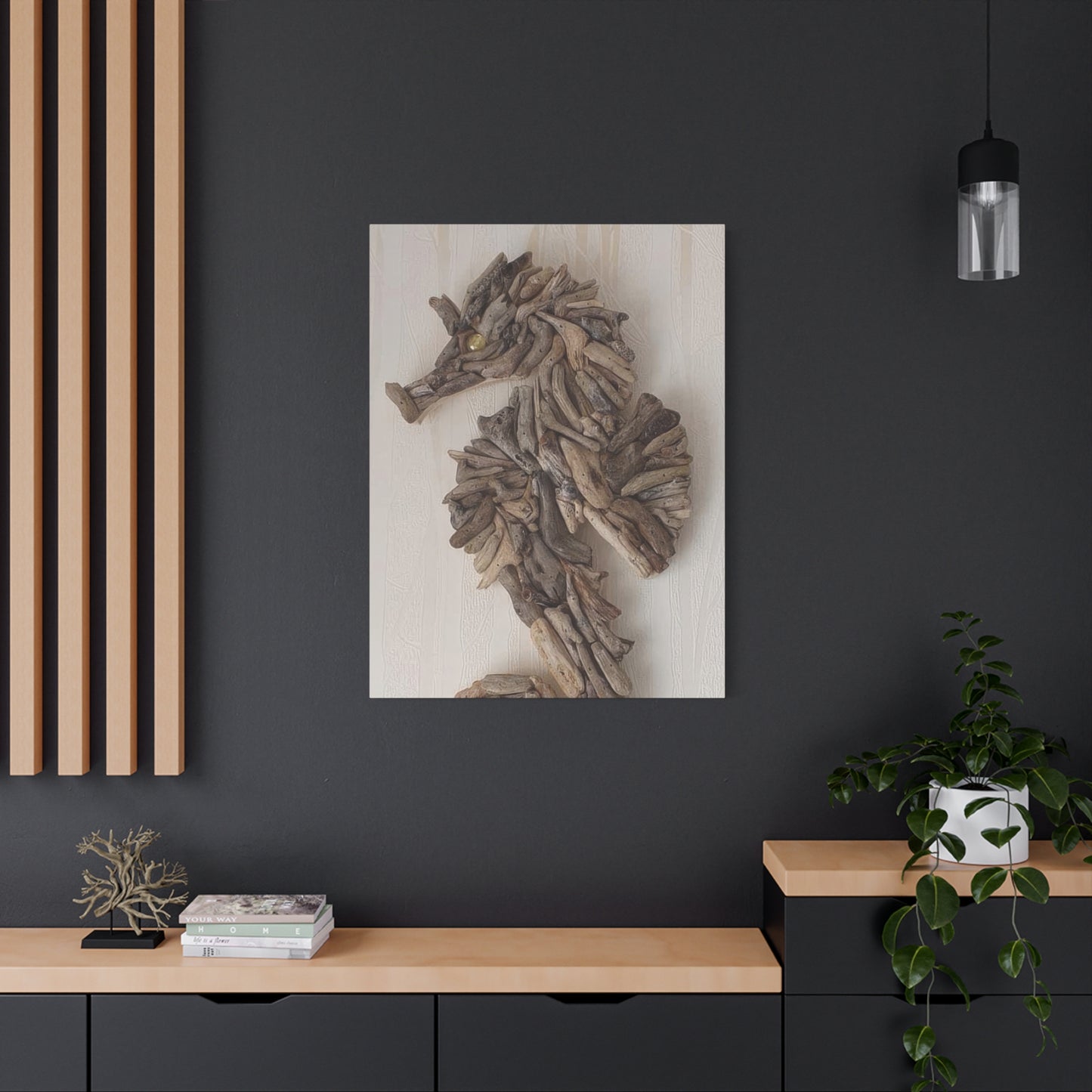 Driftwood Seahorse Wall Art & Canvas Prints