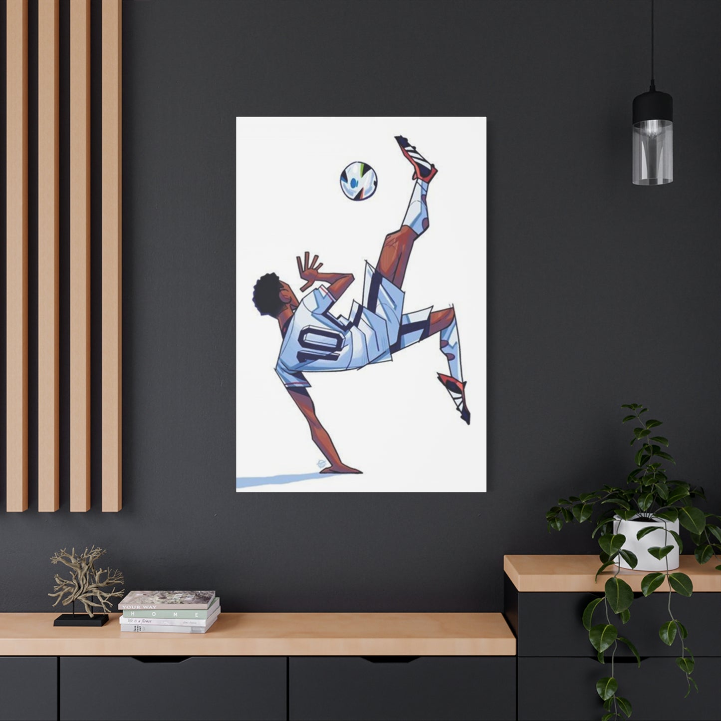 Animated Football Player Wall Art & Canvas Prints
