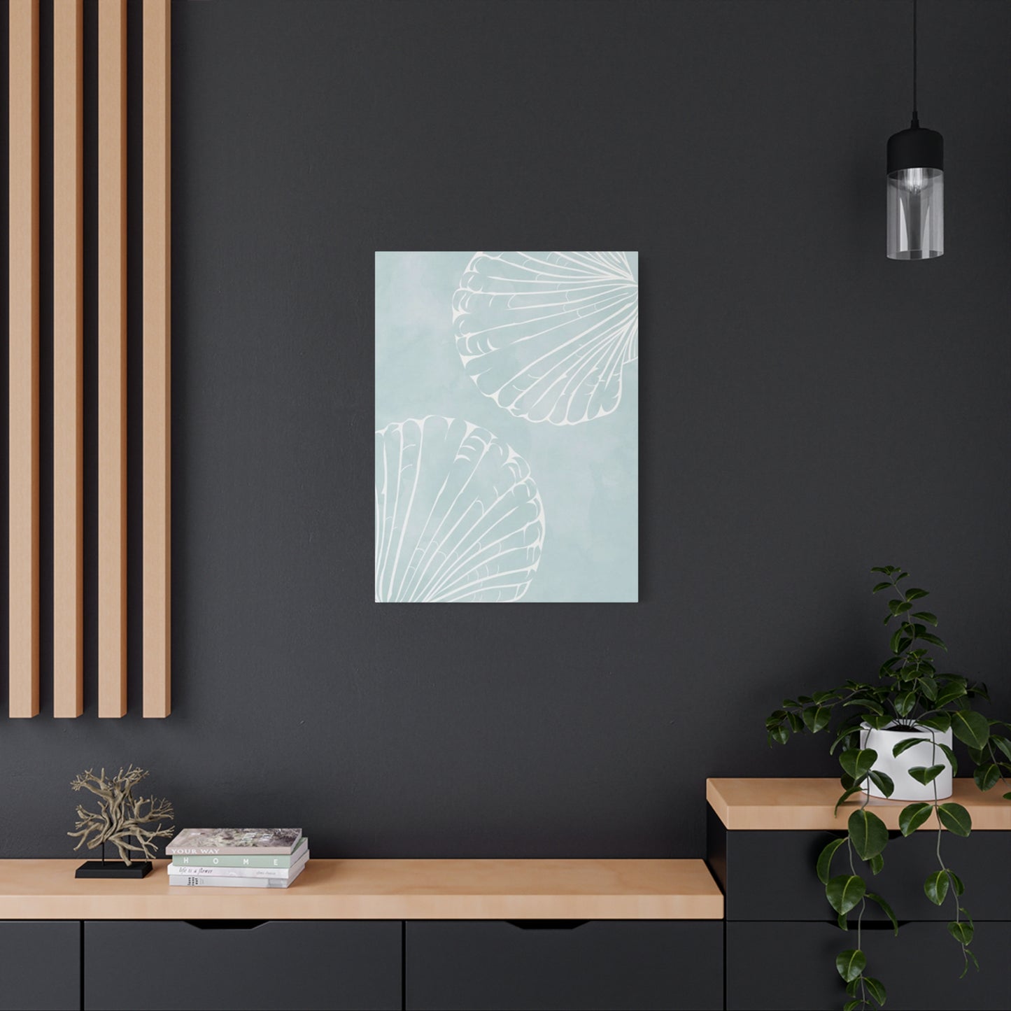 Blue Shell Painting Wall Art & Canvas Prints
