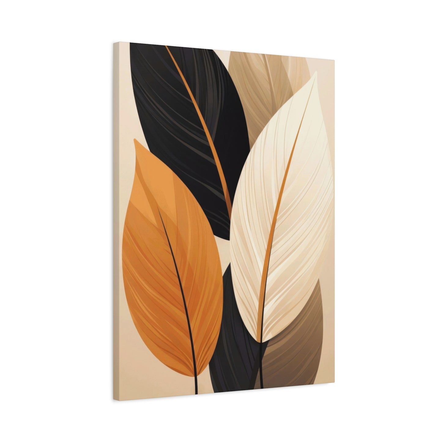 Warm Dark Leaves Deco Wall Art & Canvas Prints
