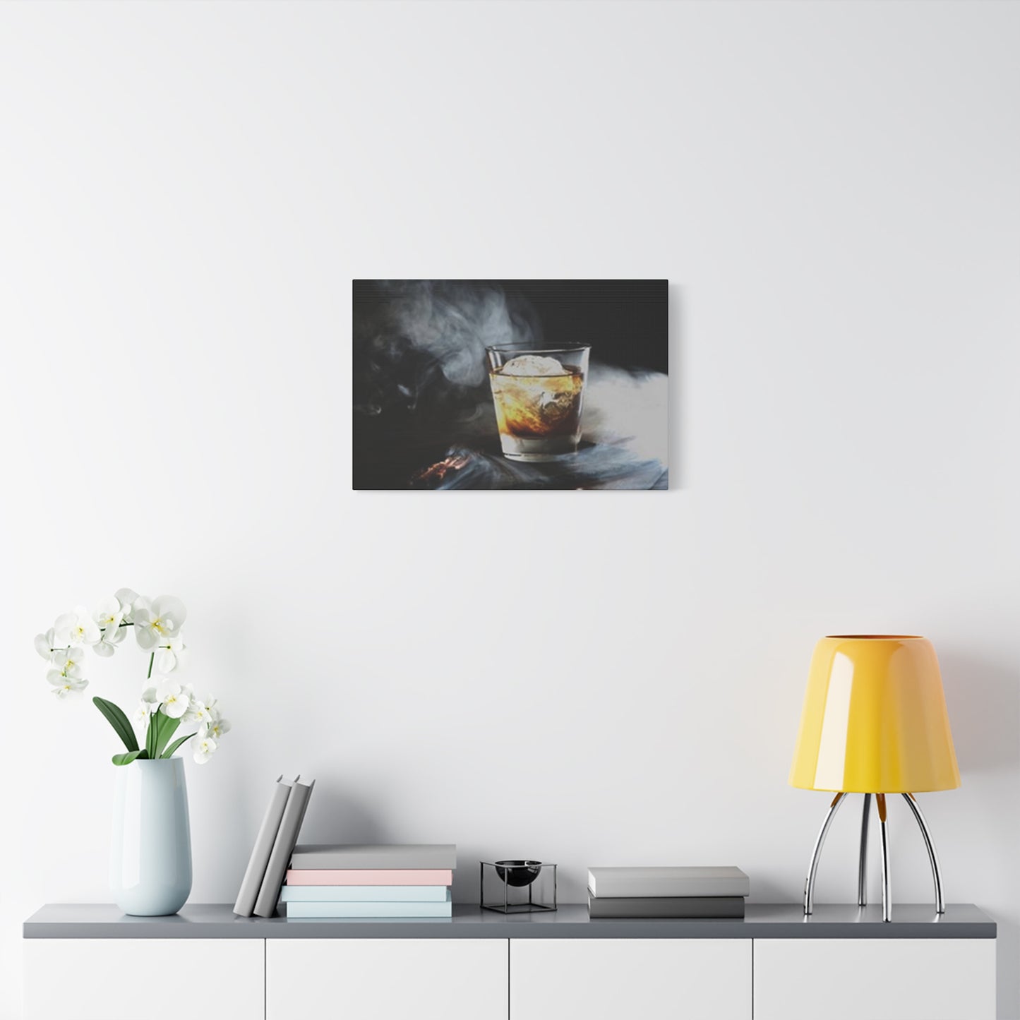 Whiskey In Smoke Wall Art & Canvas Prints