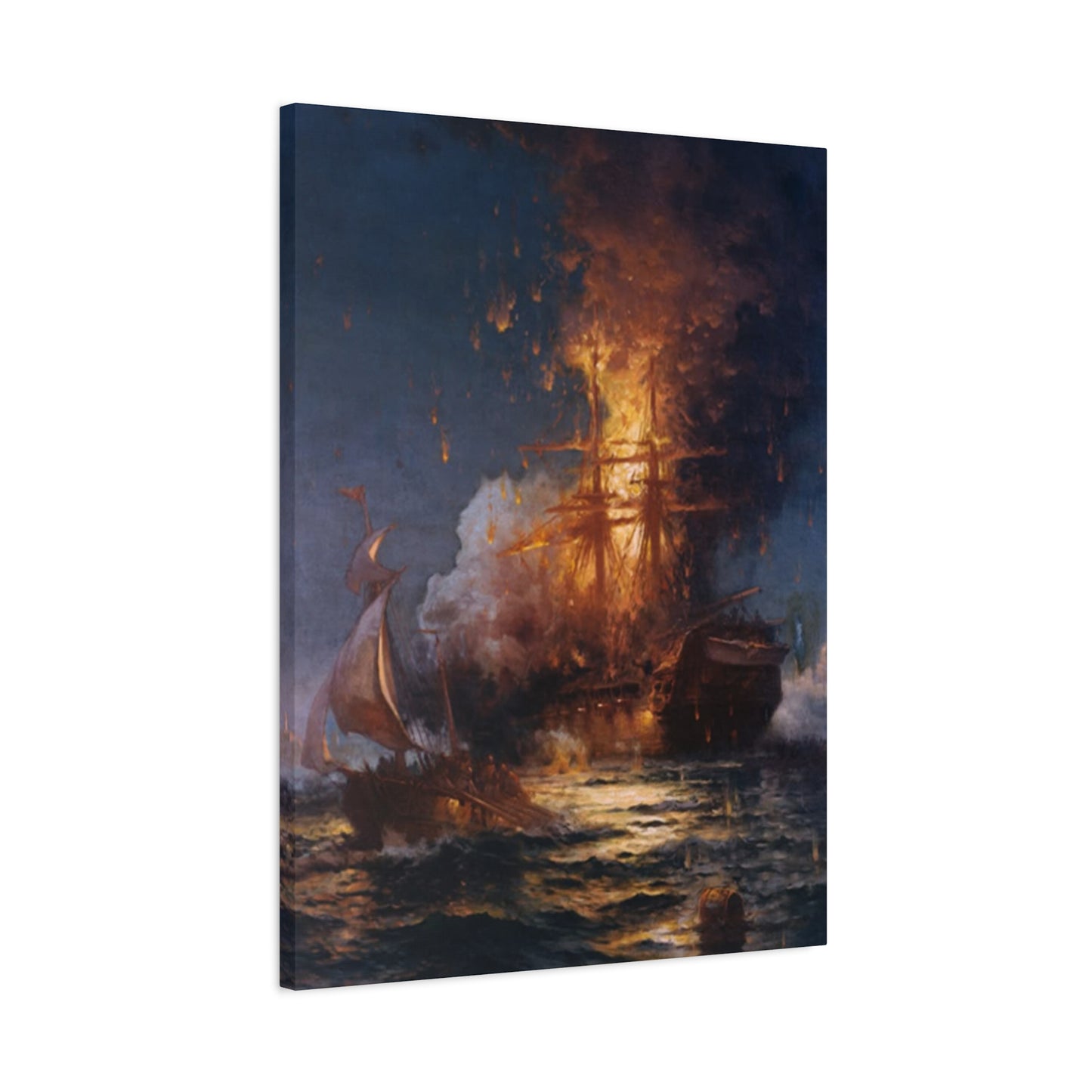 Burning Ship Wall Art & Canvas Prints