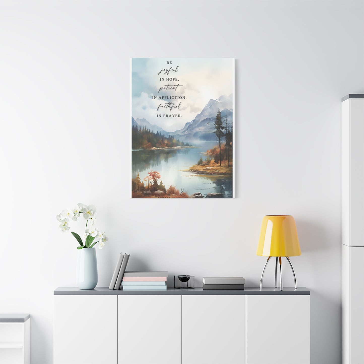 Mountain And Scripture Wall Art & Canvas Prints