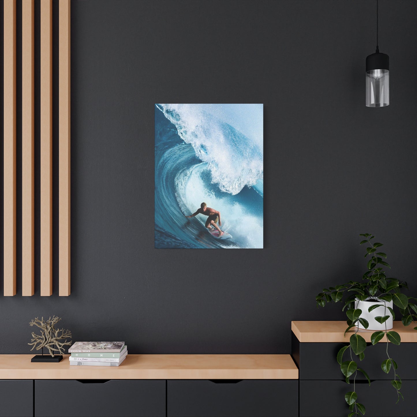 Large Surfing Wave Wall Art & Canvas Prints