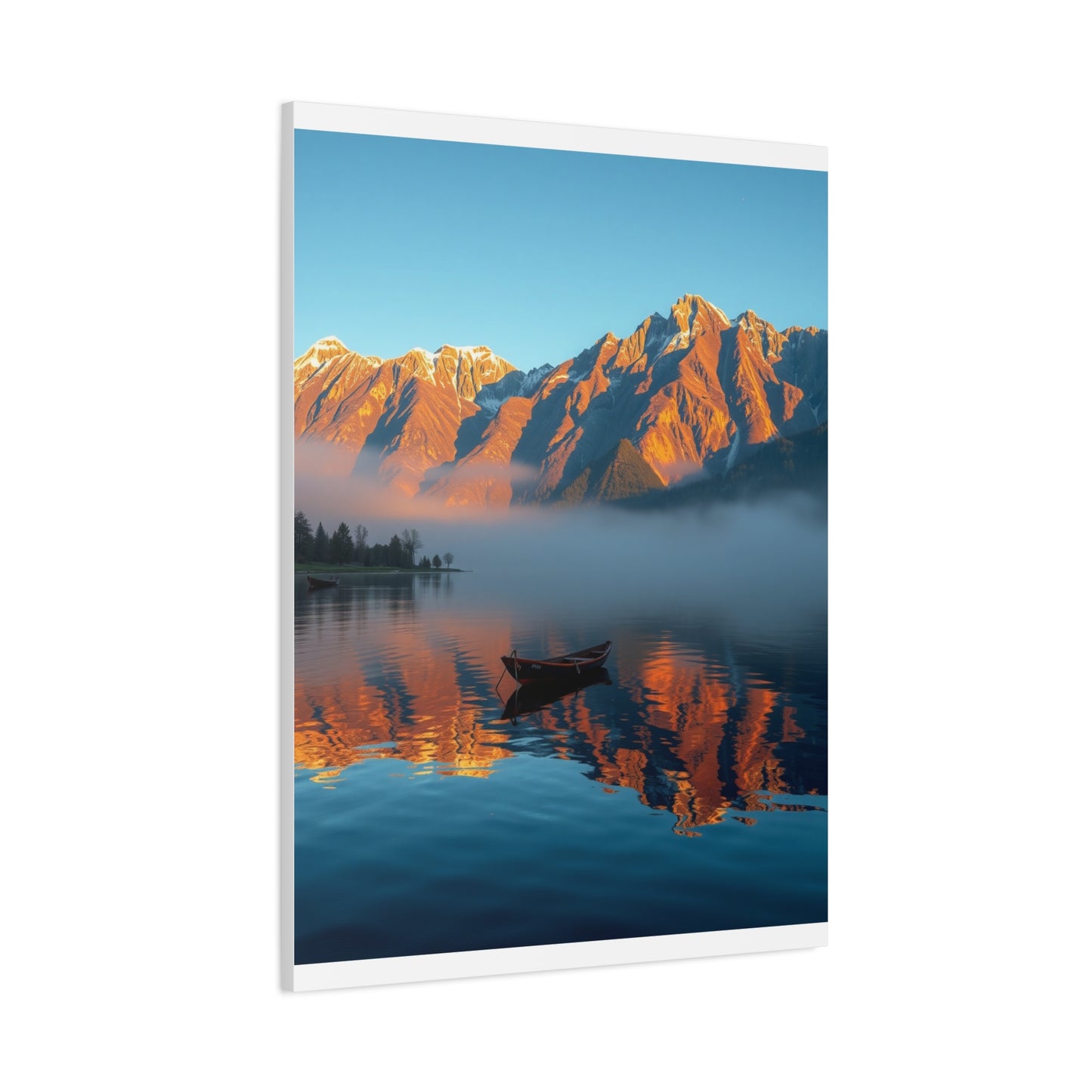 Premium Lake Canvas Print: Tranquil Waters Wall Decor