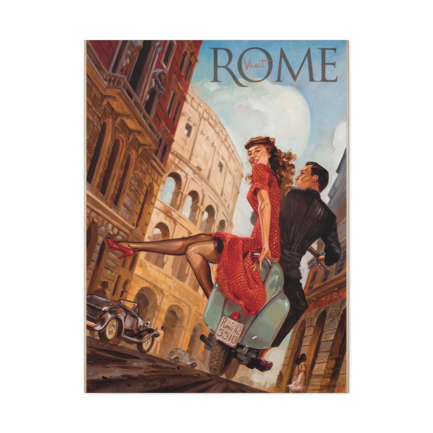 Visit Rome Travel Italy Wall Art & Canvas Prints