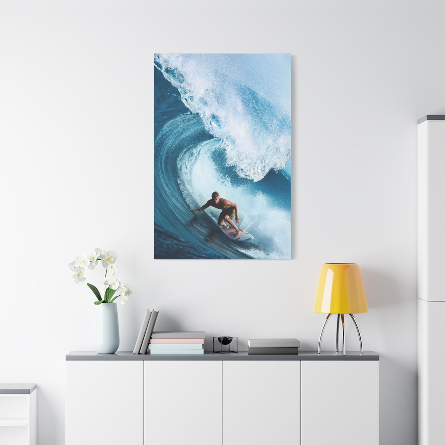 Large Surfing Wave Wall Art & Canvas Prints