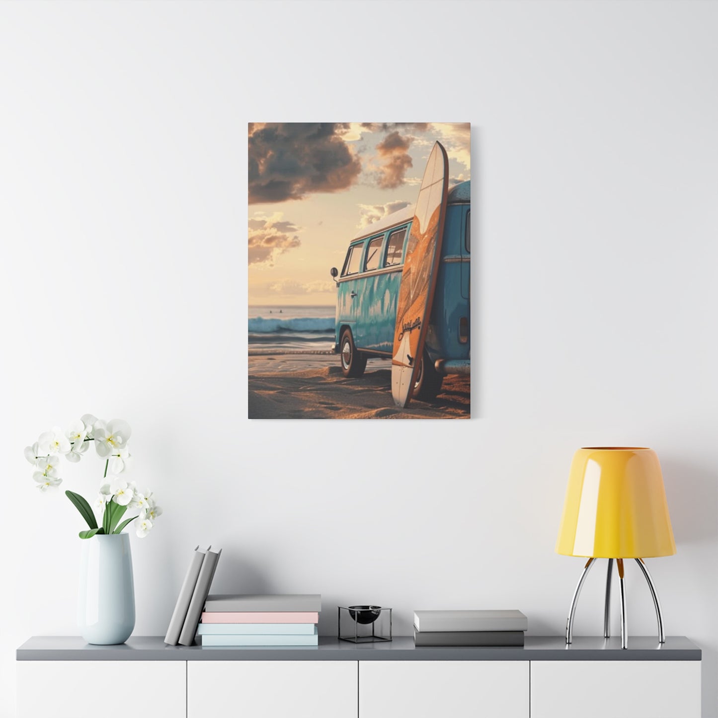 Beach Van And Surfing Wall Art & Canvas Prints