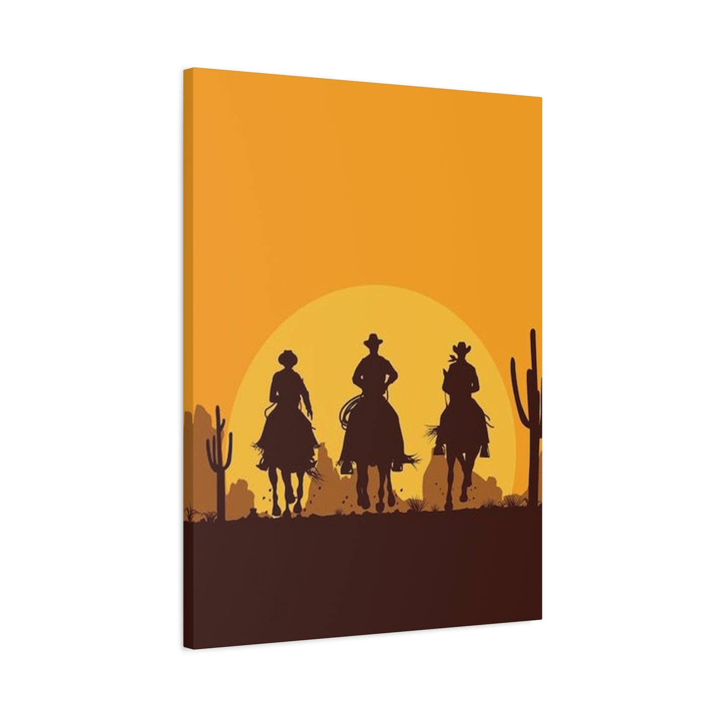 Horse Riding In Desert Wall Art & Canvas Prints
